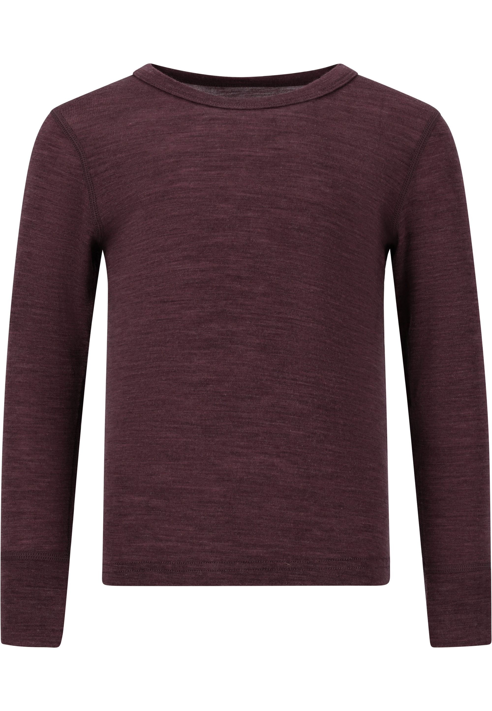 Funktionsshirt ZIGZAG "Cerro", Kinder, Gr. 104, purpurviolett, 85% Wolle, 15% Lyocell, meliert, Shirts, mit funktionalen Naturmaterialien Image