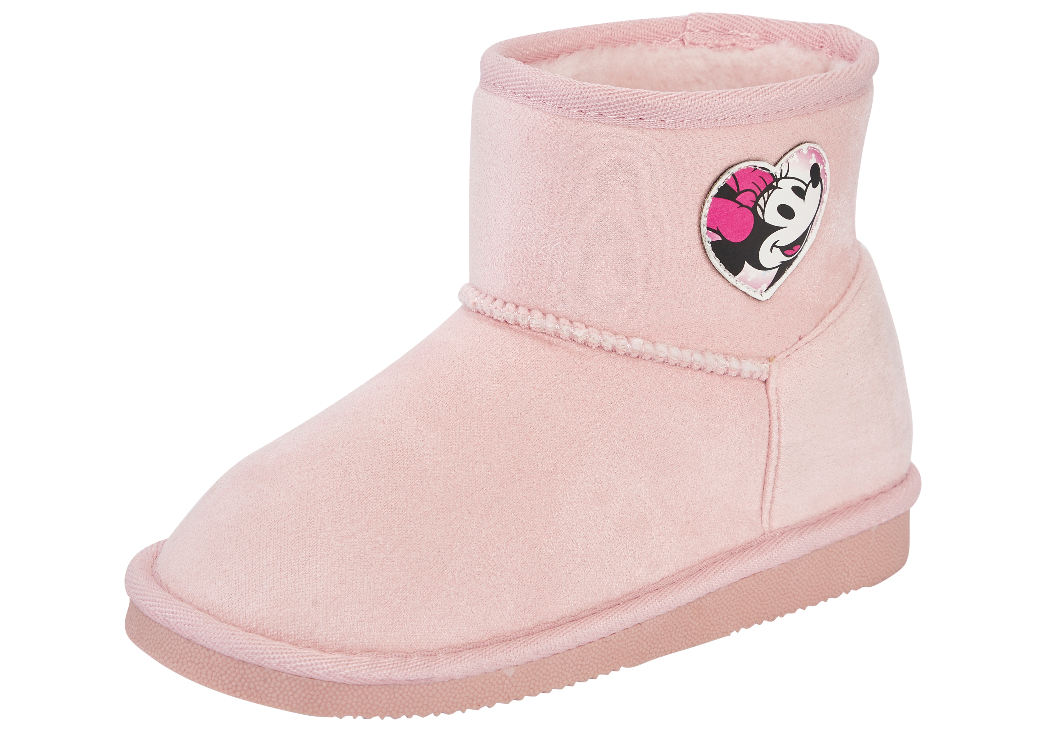 Schlupfboots DISNEY "MINNIE", Damen, Gr. 32, pink, Textil, Schuhe, Winterschuhe, Winterboots, Snowboots, Schlupfstiefel, gefüttert