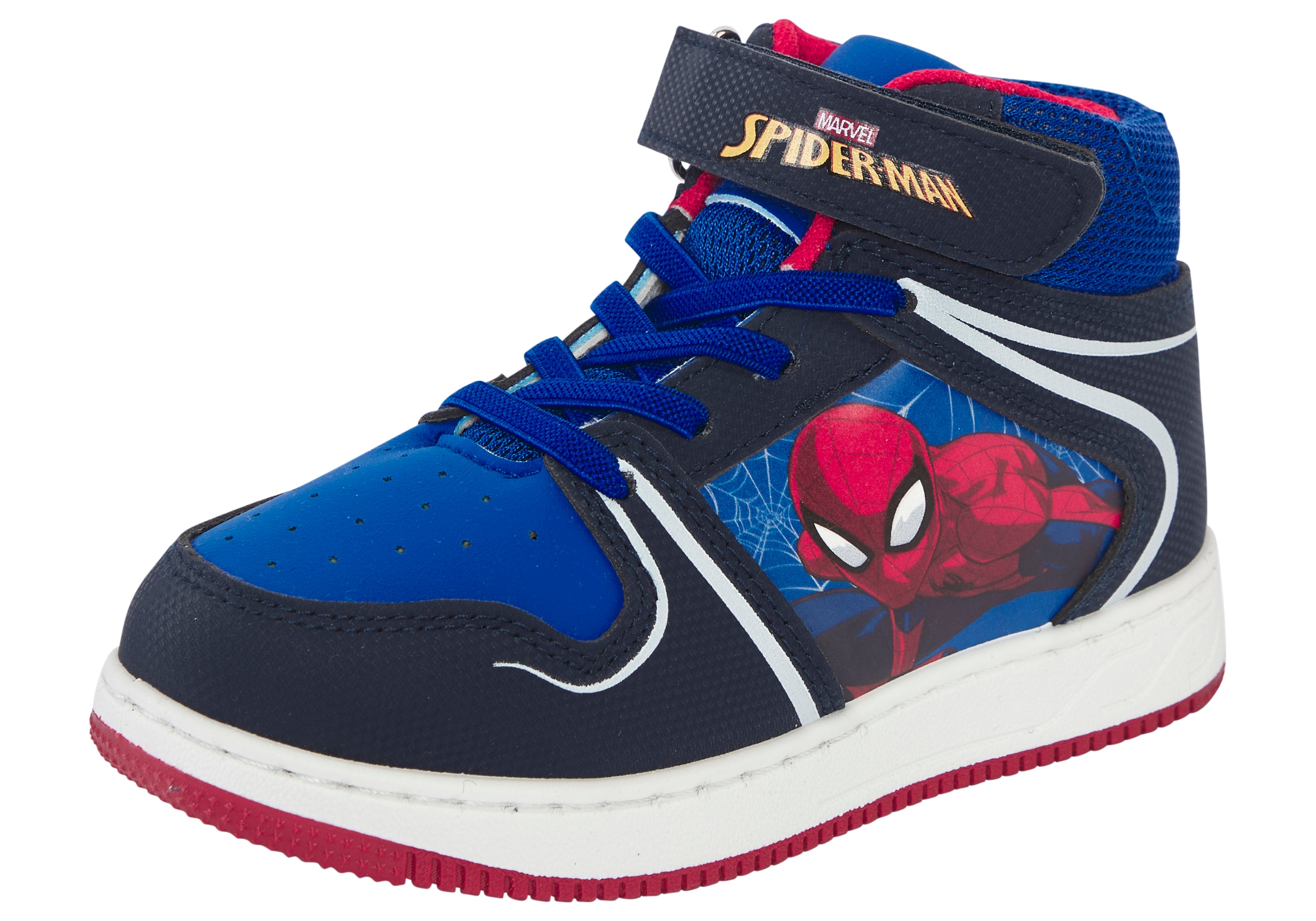 Sneaker DISNEY "SPIDERMAN", Kinder, Gr. 24, royal, Synthetik, Schuhe Sneaker