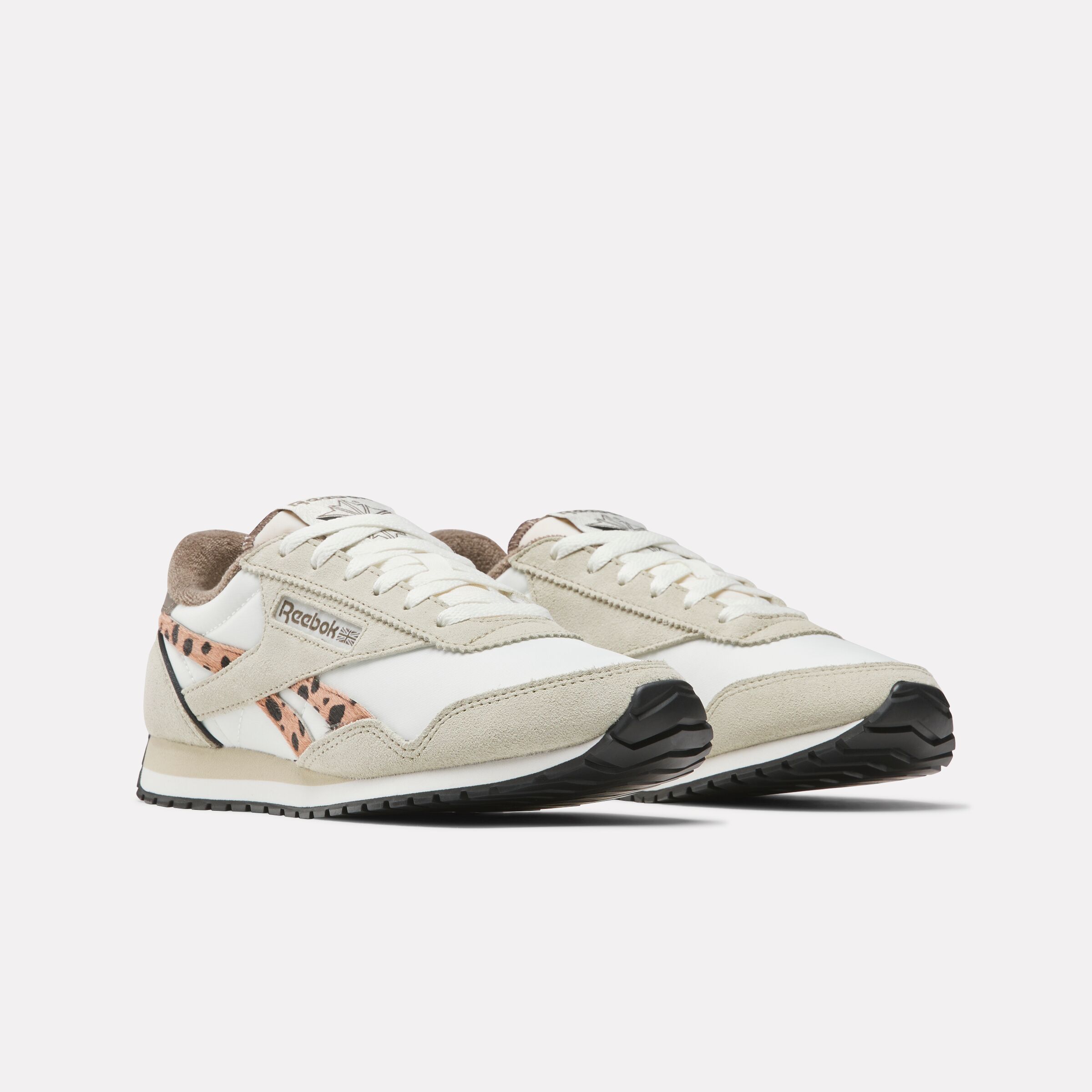 Sneaker REEBOK CLASSIC "CLASSIC AZ", Damen, Gr. 37,5, chalk, classic beige, trek grau, Leder, Synthetik, Textil, Schuhe Sneaker