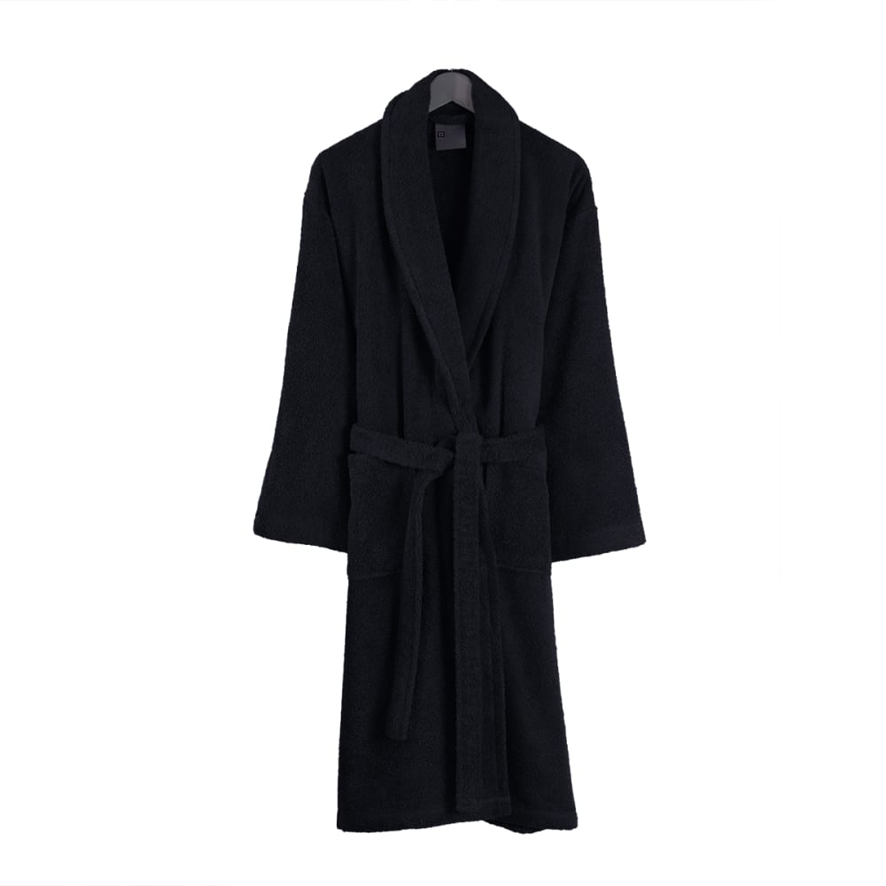 Accappatoio da uomo nero T 46/48