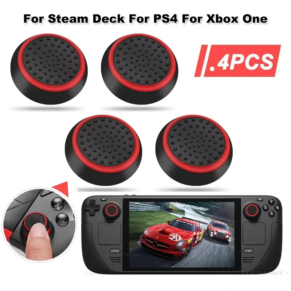 4 stücke Silikon Analog ThumbStick Abdeckung Für PS5/PS4/PS3/Schalter 2 JoyCon Grip Kappe Für Xbox One/Xbox Serie X S/Xbox 360 Controller Image