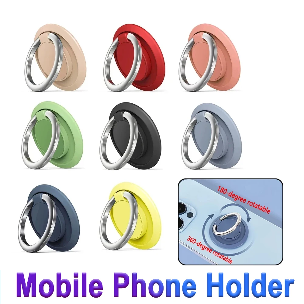 Supporto universale per telefono cellulare Supporto per anello da dito portatile girevole a 360 gradi Supporto per telefono da auto per iPhone 15 14 Pro MAX