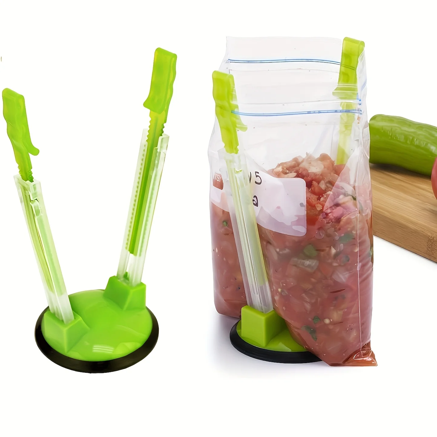 2Pcs Bag Holder Kitchen Storage Rack Fresh-Keeping Bag Stand Kitchen Bag Holder Retractable Household Bag Hanger
