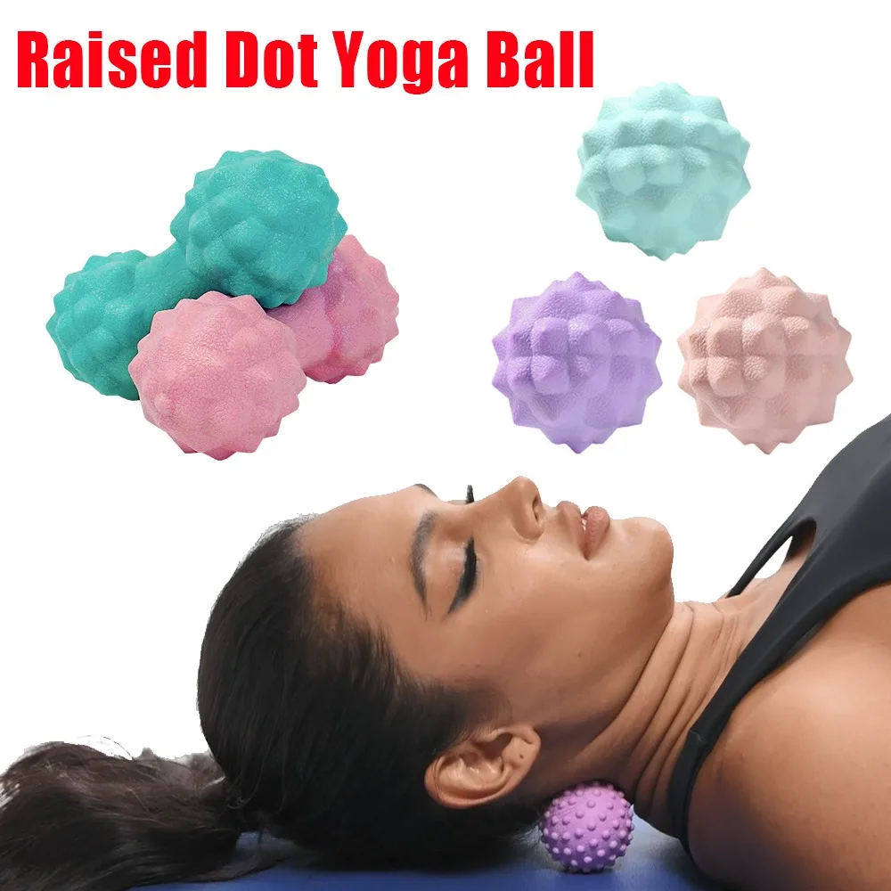 Massage Faszien Ball 3D Schwimmende Feste Muskel Targeting Erdnuss Form Roller Hand Schulter Hals Und Fuß Massage Fitness Yoga Ball Image