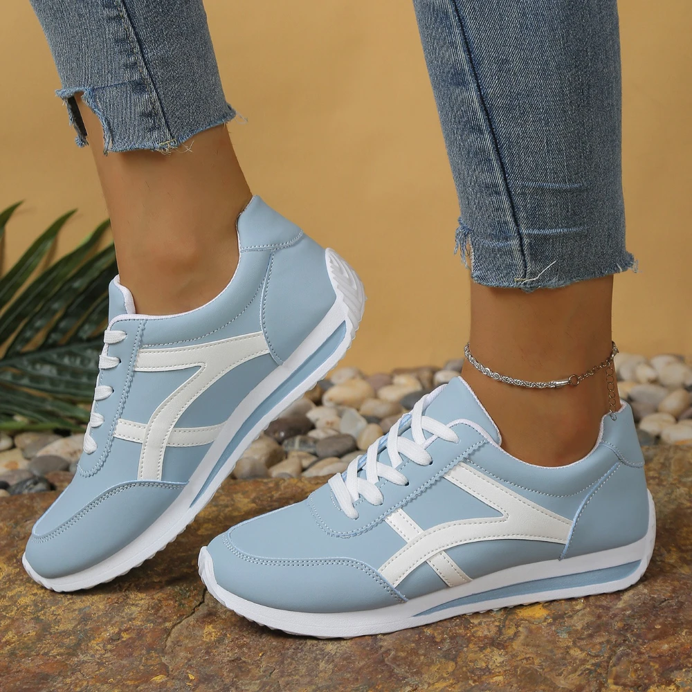 Turnschuhe Frauen Neue Sportschuhe frauen Kleine Weiße Schuhe Mode Runde Kappe Lace Up Bequeme Leichte Laufschuhe