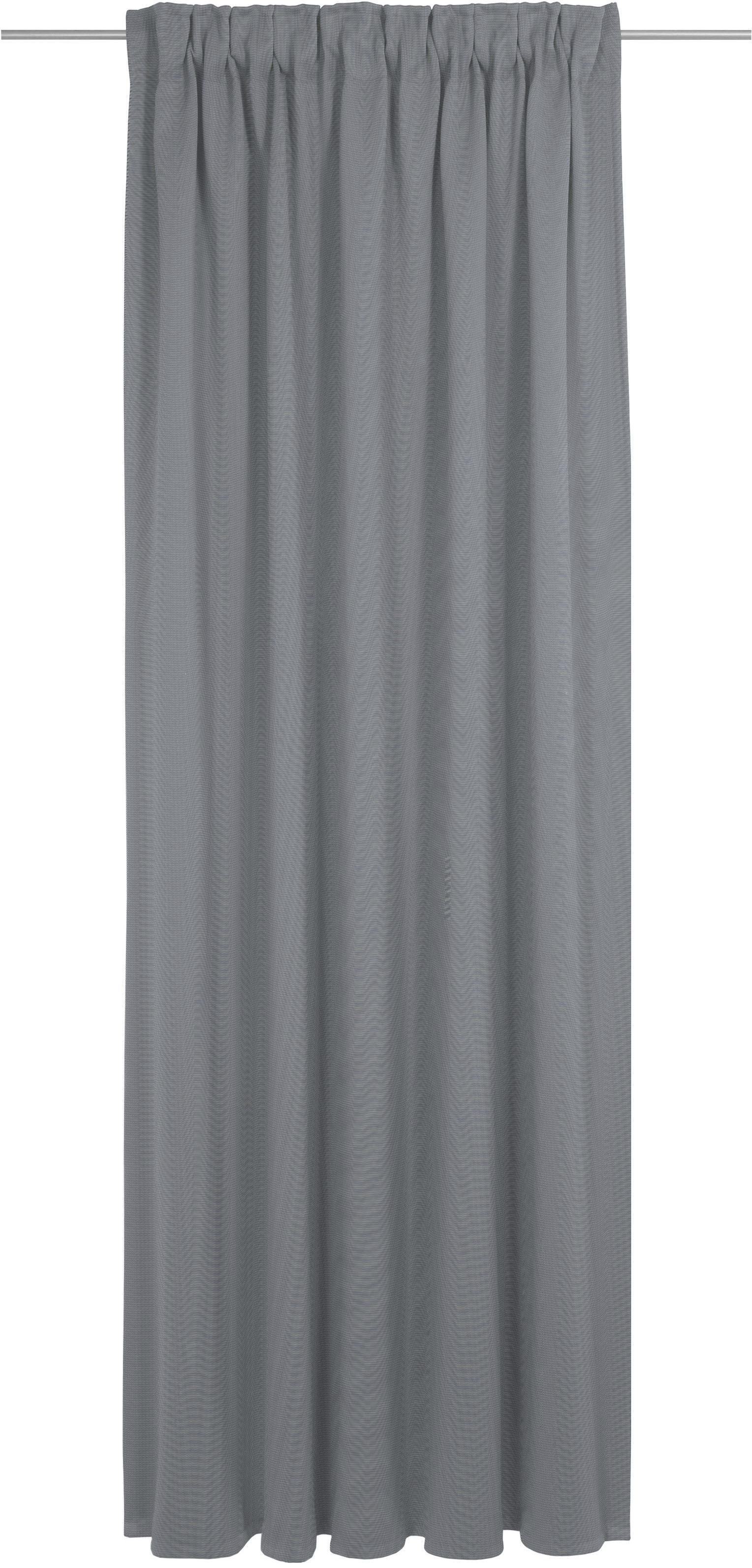 Vorhang ADAM "Uni Collection light", blau (dunkelblau), B:142cm H:305cm, Baumwolle (Bio-Baumwolle), Gardinen, aus 100% Bio-Baumwolle Image