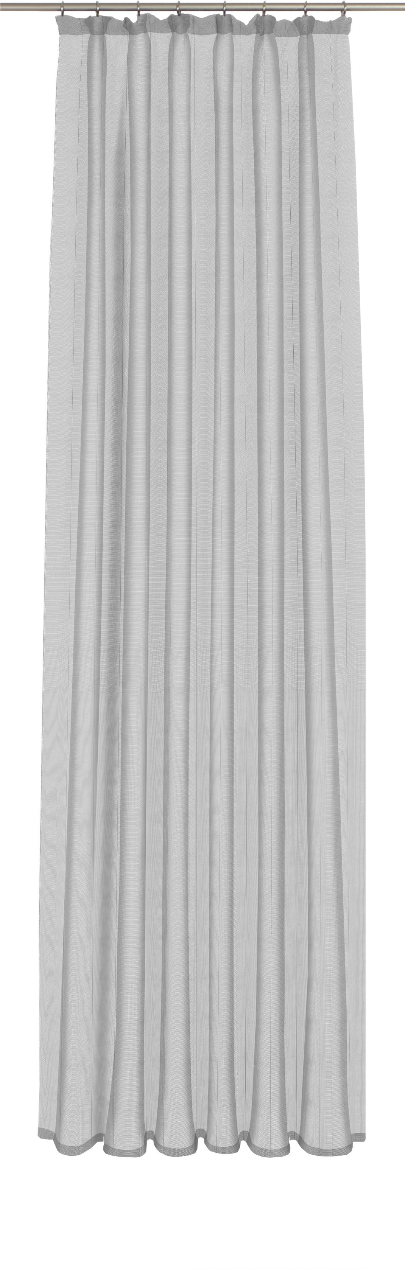 Gardine WIRTH "Chiara" Gr. 2, grau, B:300cm H:145cm, Jacquard, Polyester, Gardinen Image