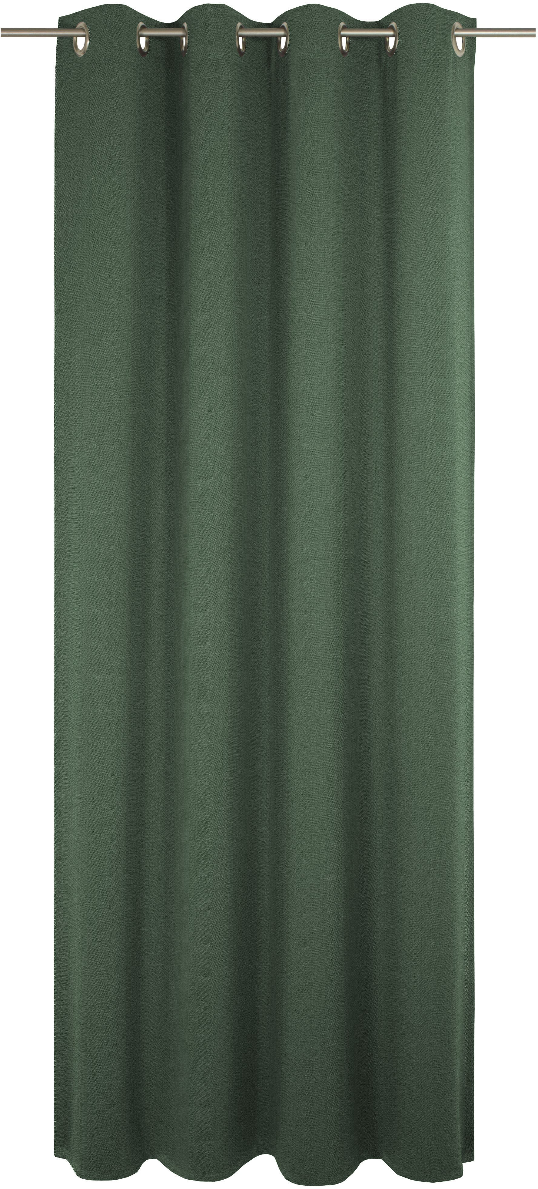 Vorhang ADAM "Uni Collection", grün (oliv), B:142cm H:345cm, Baumwolle (Bio-Baumwolle), Gardinen, Blickdichter aus 100% Bio-Baumwolle Image