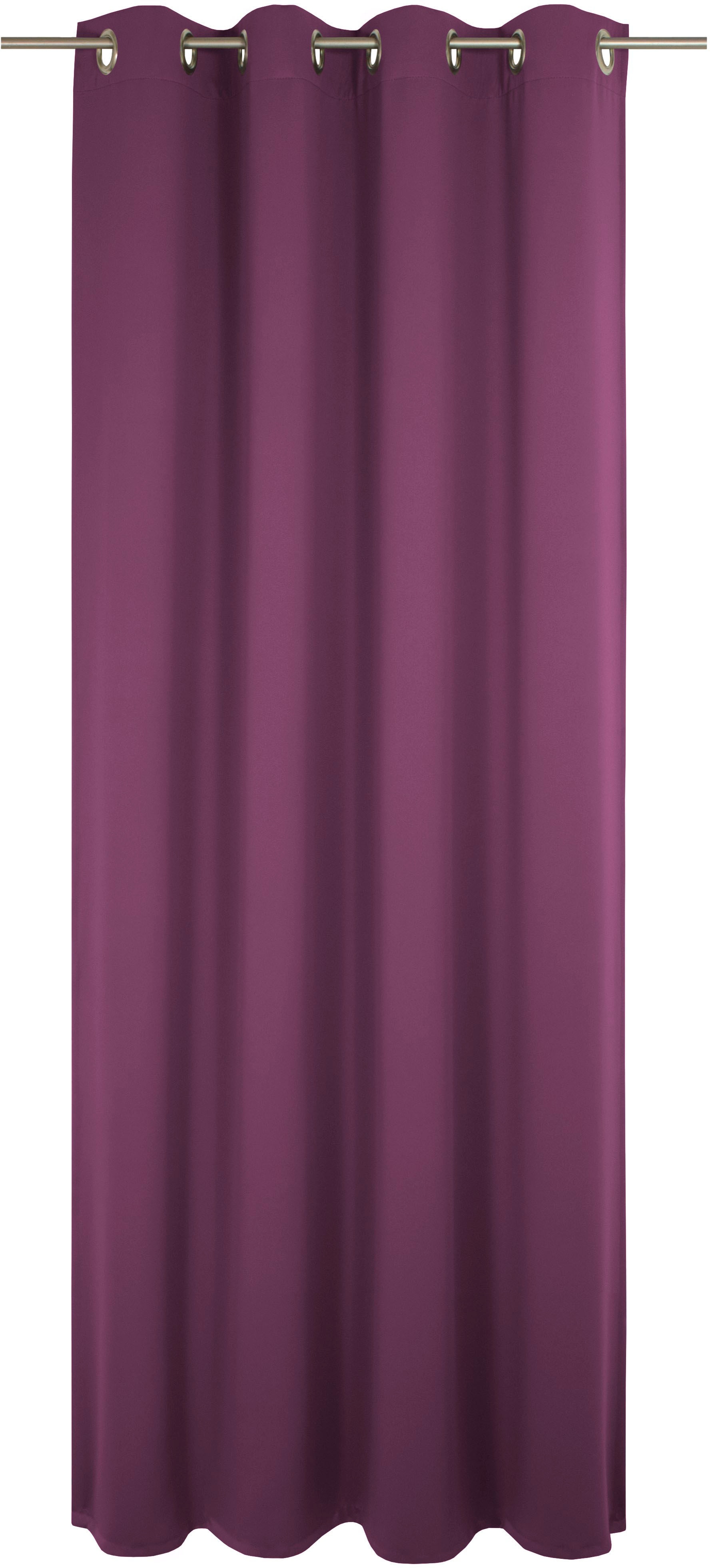 Vorhang WIRTH "Newbury", lila (beere), B:130cm H:265cm, Baumwolle, Polyester, Gardinen, nach Maß Image