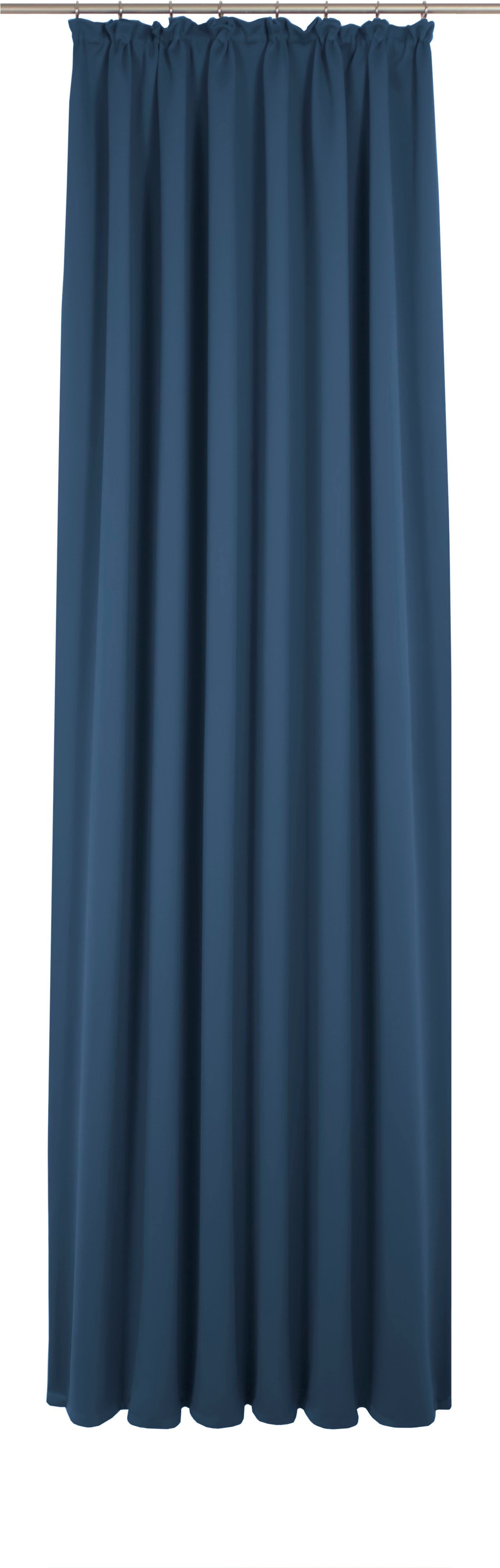 Vorhang WIRTH "Umea" Gr. 2, blau (dunkelblau), B:132cm H:175cm, Jacquard, Polyester, Gardinen Image