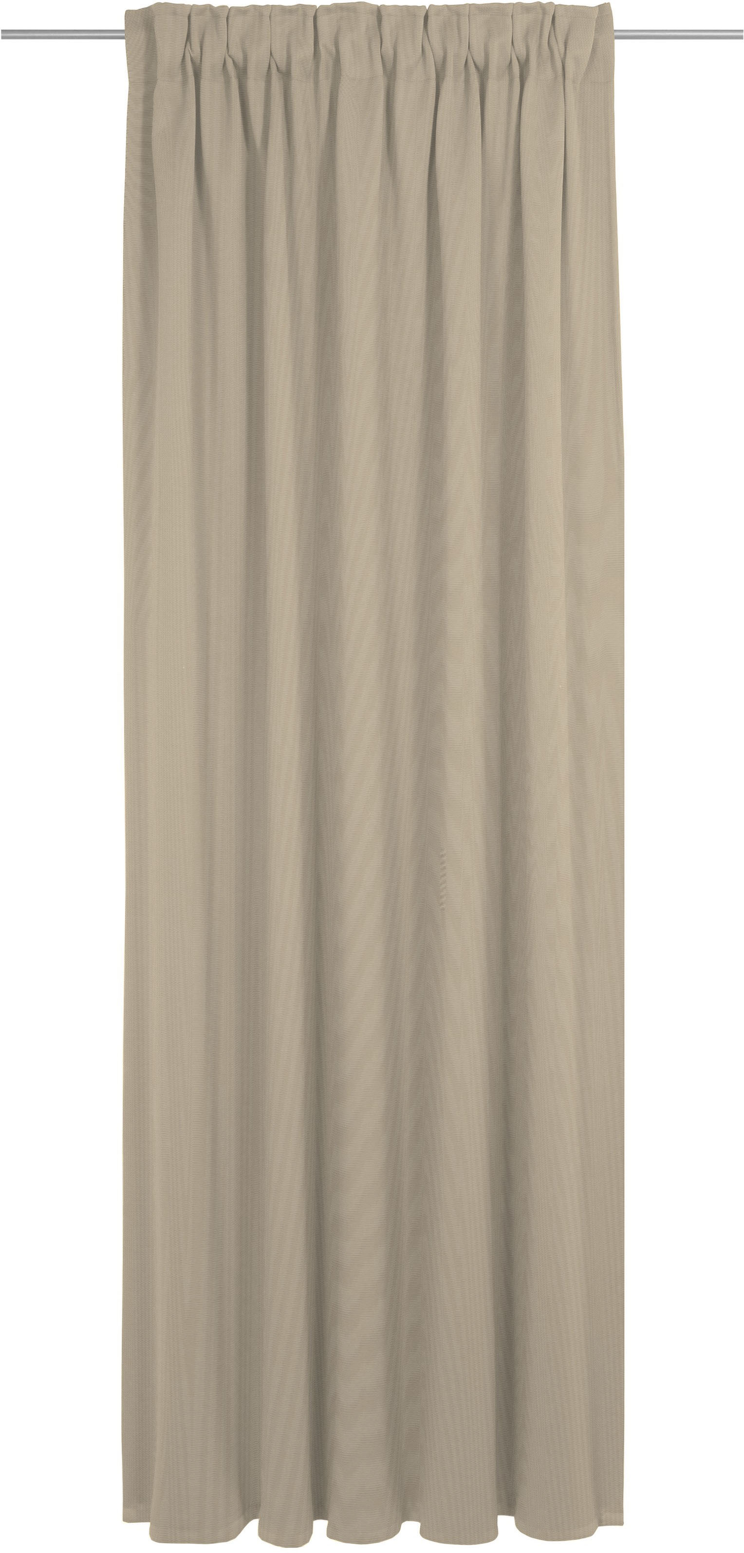 Vorhang ADAM "Uni Collection", braun (hellbraun), B:142cm H:295cm, Baumwolle (Bio-Baumwolle), Gardinen, Blickdichter aus 100% Bio-Baumwolle Image