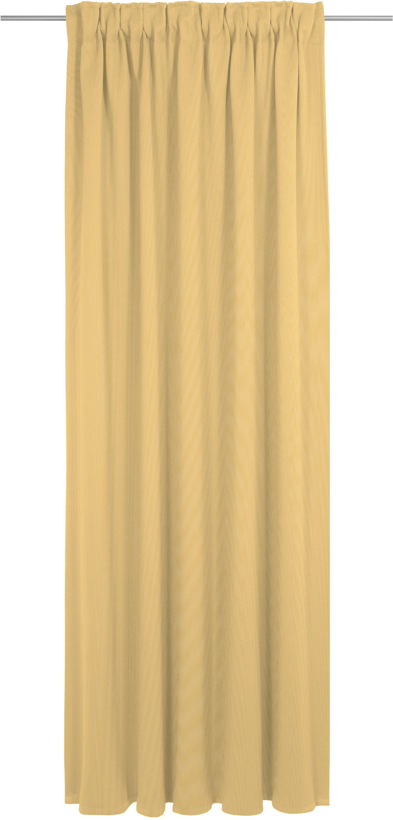 Vorhang ADAM "Uni Collection light", gelb (quitte), B:142cm H:395cm, Baumwolle (Bio-Baumwolle), Gardinen, aus 100% Bio-Baumwolle Image