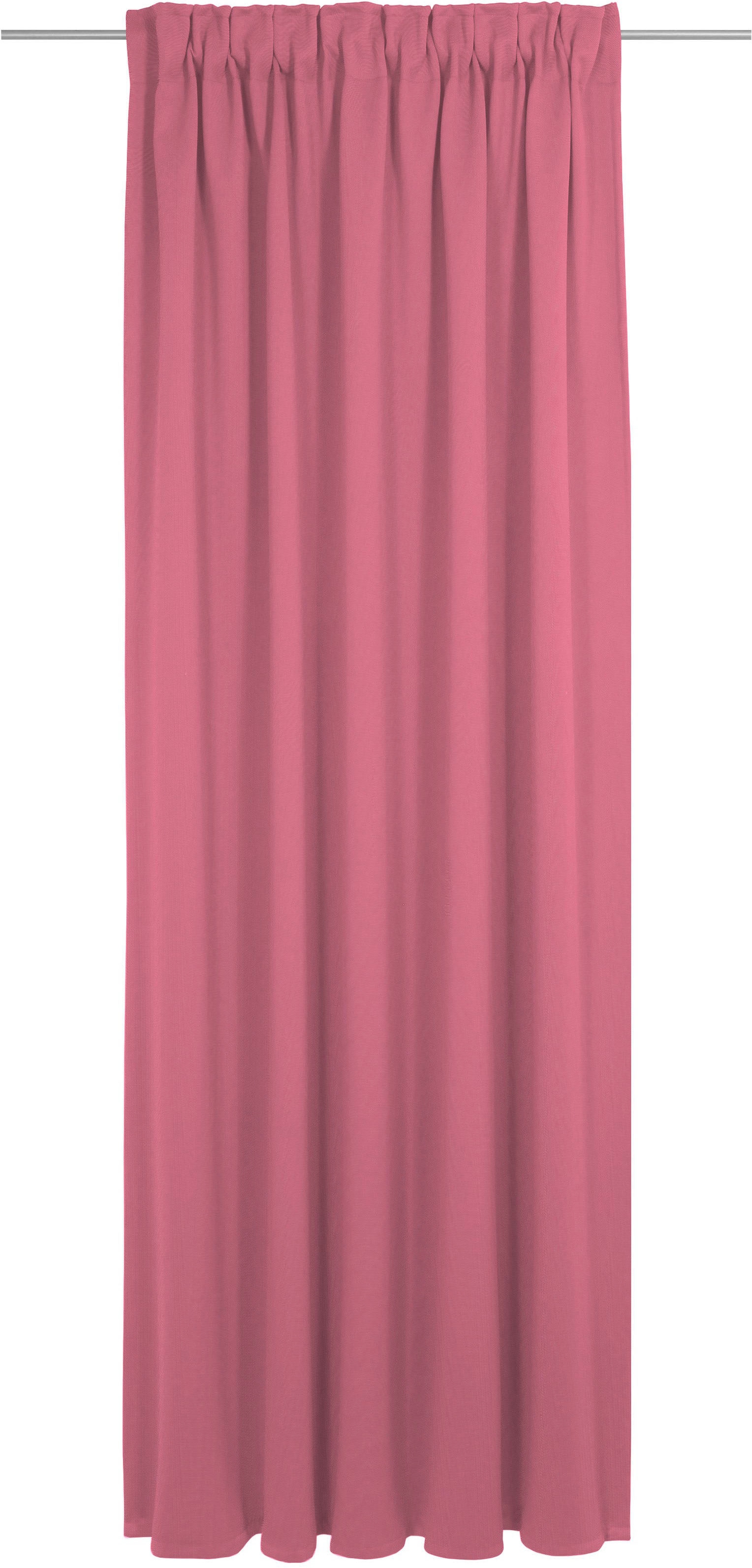 Vorhang ADAM "Uni Collection", pink, B:142cm H:205cm, Baumwolle (Bio-Baumwolle), Gardinen, Blickdichter aus 100% Bio-Baumwolle Image