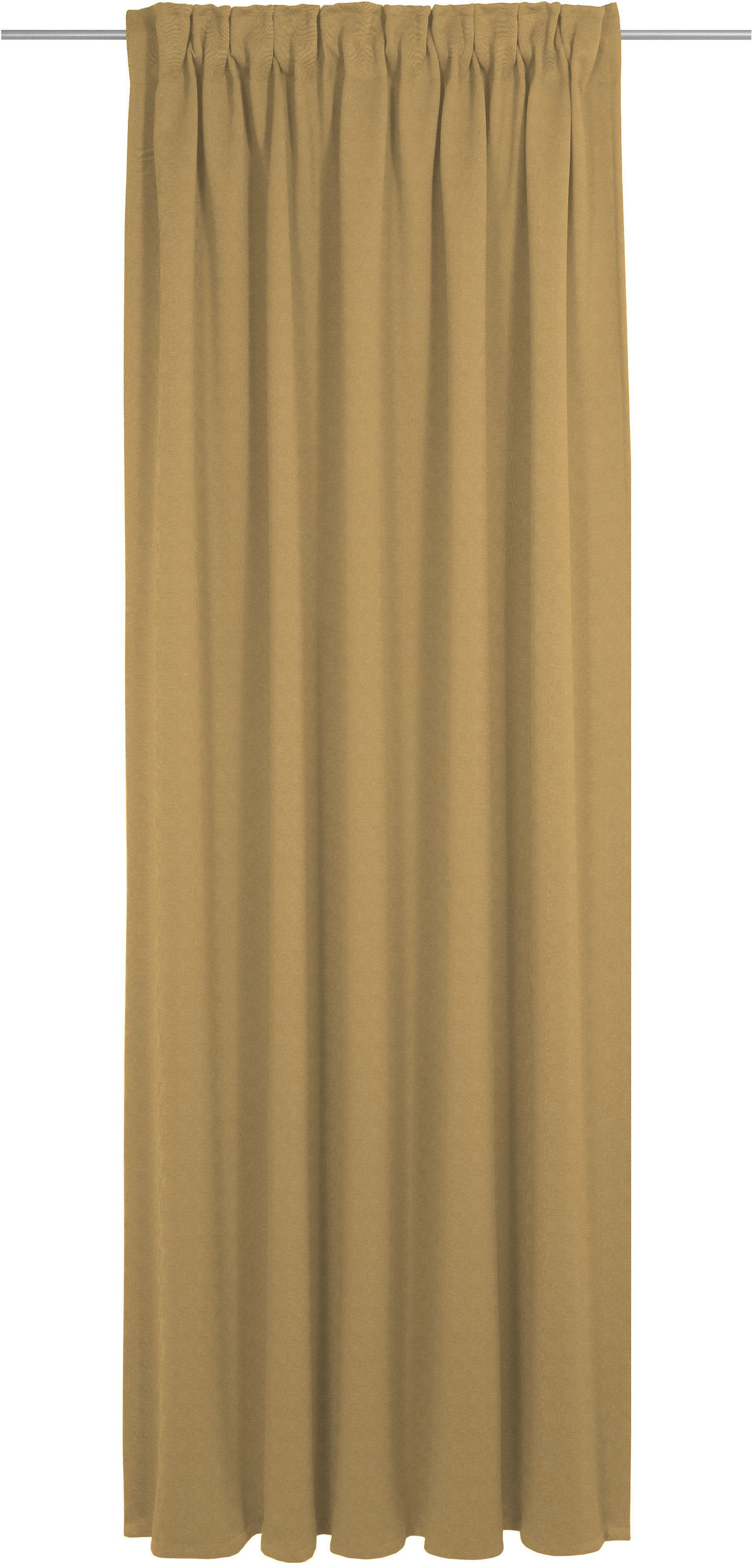 Vorhang ADAM "Uni Collection", gelb (curry), B:142cm H:365cm, Baumwolle (Bio-Baumwolle), Gardinen, Blickdichter aus 100% Bio-Baumwolle Image