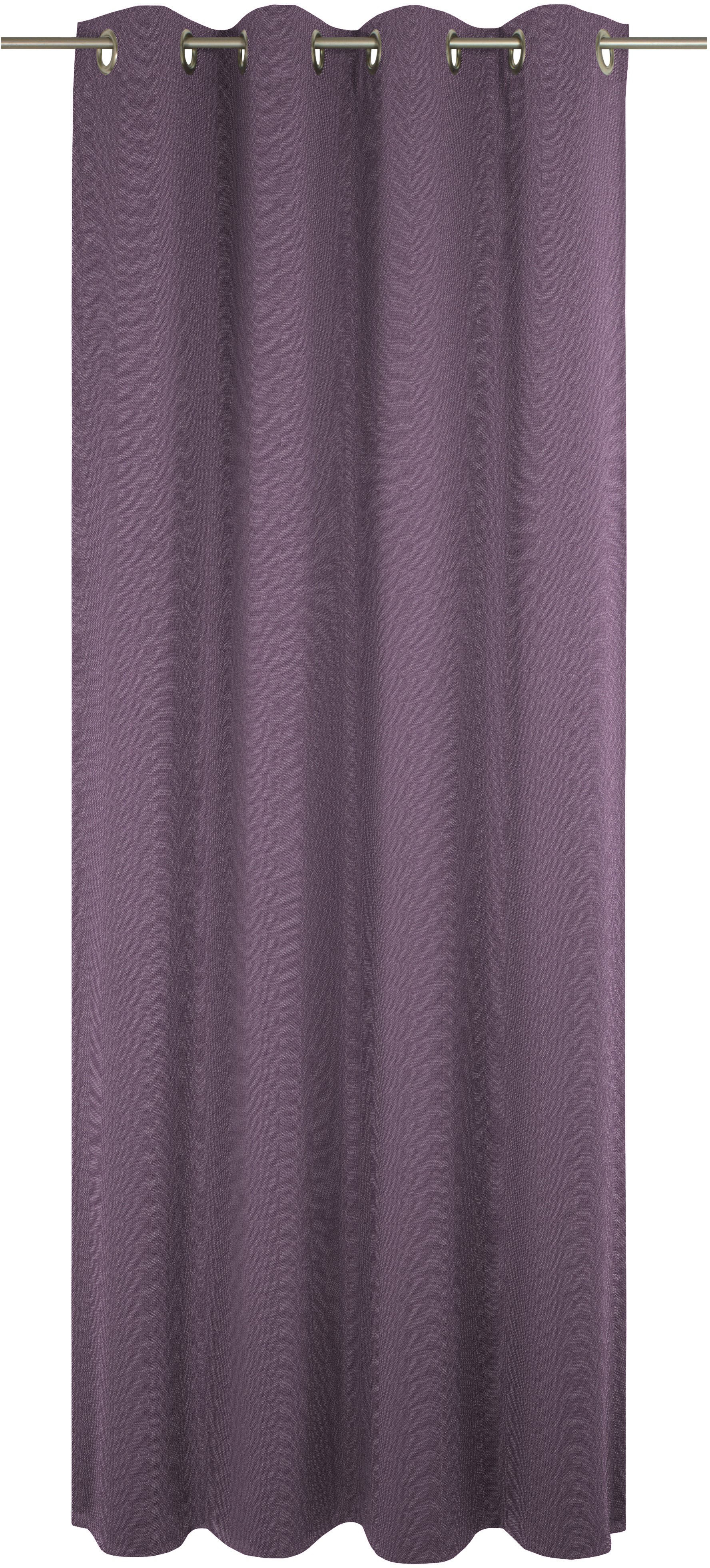 Vorhang ADAM "Uni Collection", lila (aubergine), B:142cm H:305cm, Baumwolle (Bio-Baumwolle), Gardinen, Blickdichter aus 100% Bio-Baumwolle Image