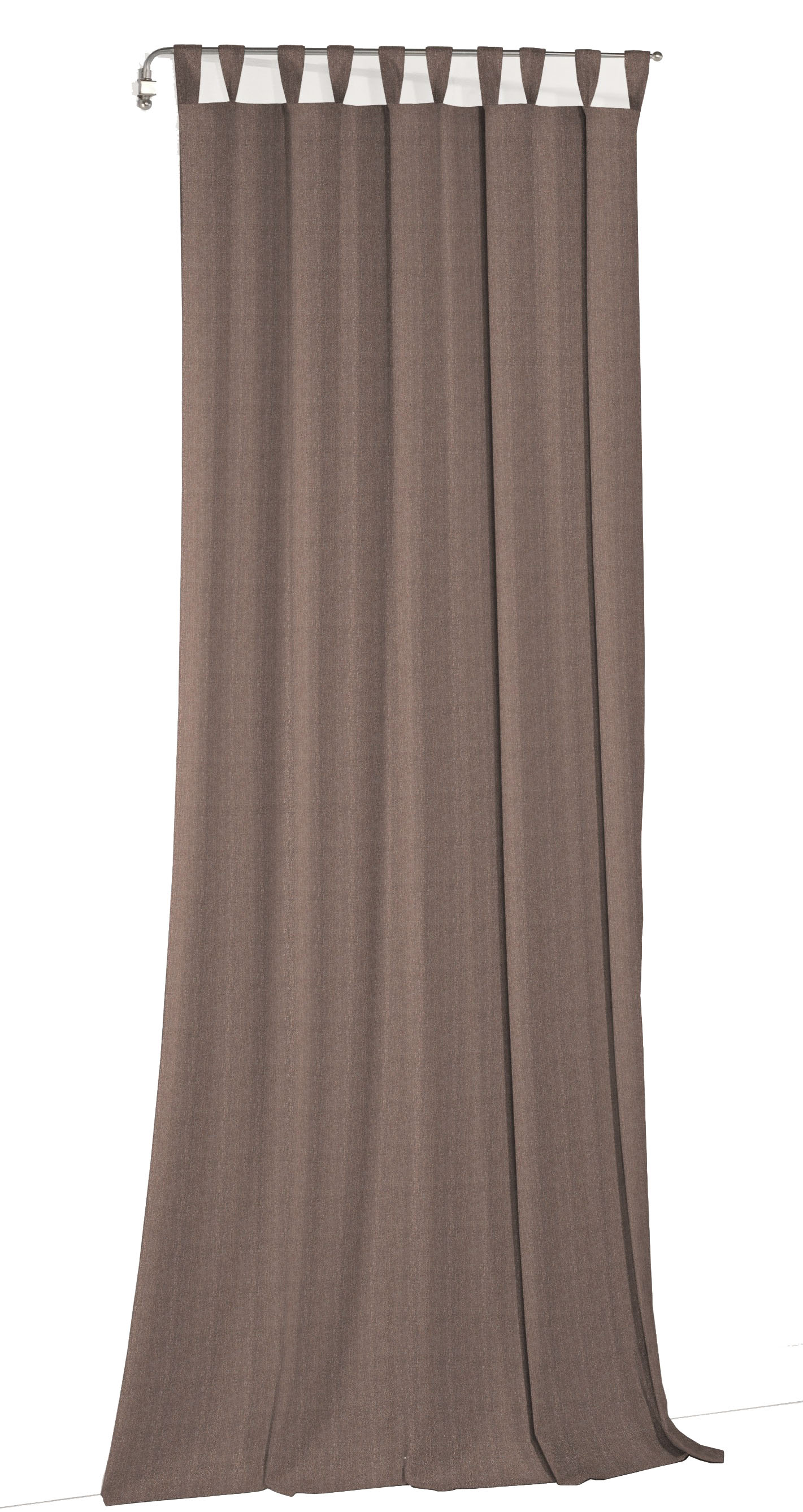 Vorhang WIRTH "Torbole", orange (terra), B:132cm H:205cm, Baumwolle, Polyester, Gardinen, nach Maß Image