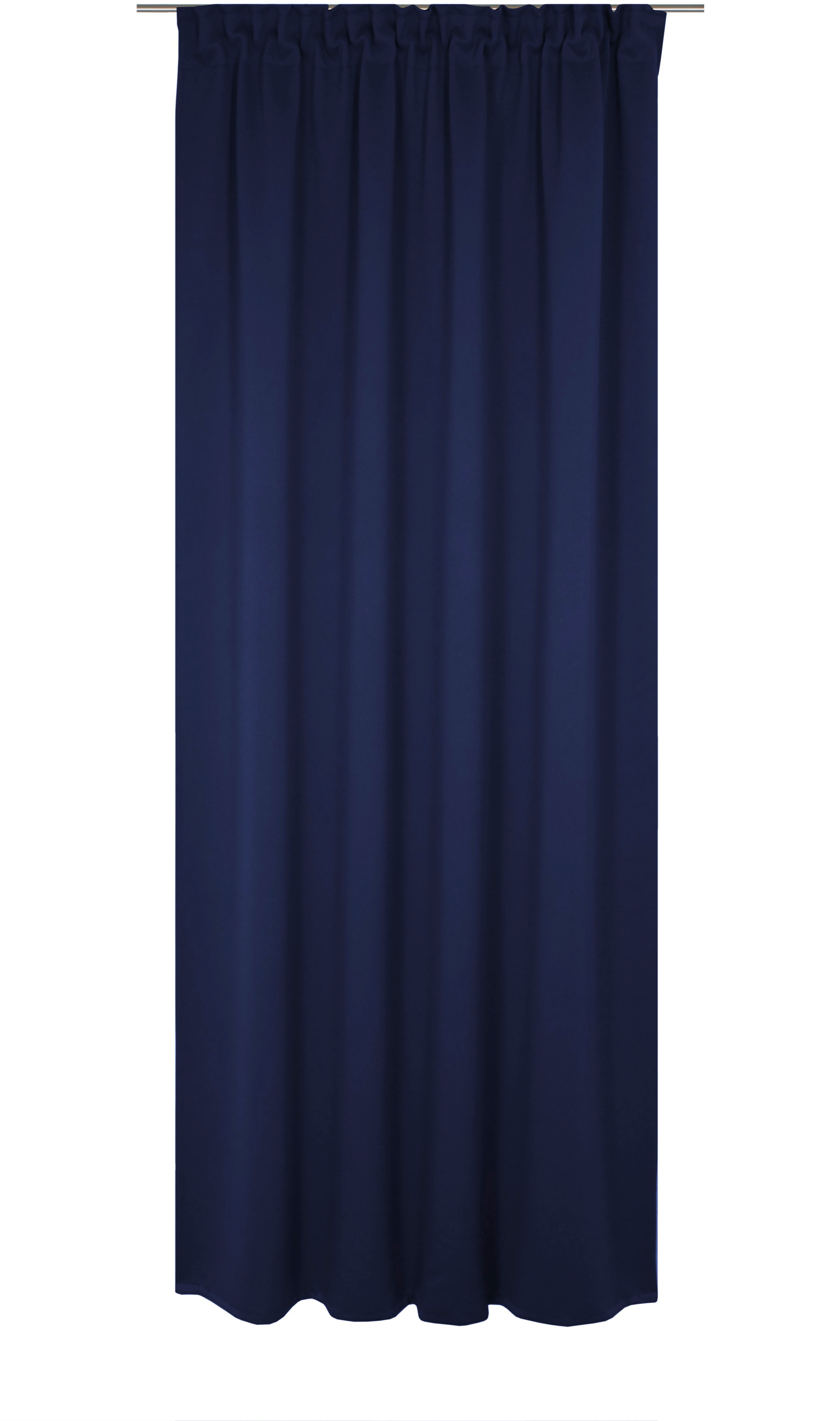 Vorhang WIRTH "Newbury", blau (nachtblau), B:130cm H:295cm, Baumwolle, Polyester, Gardinen, nach Maß Image