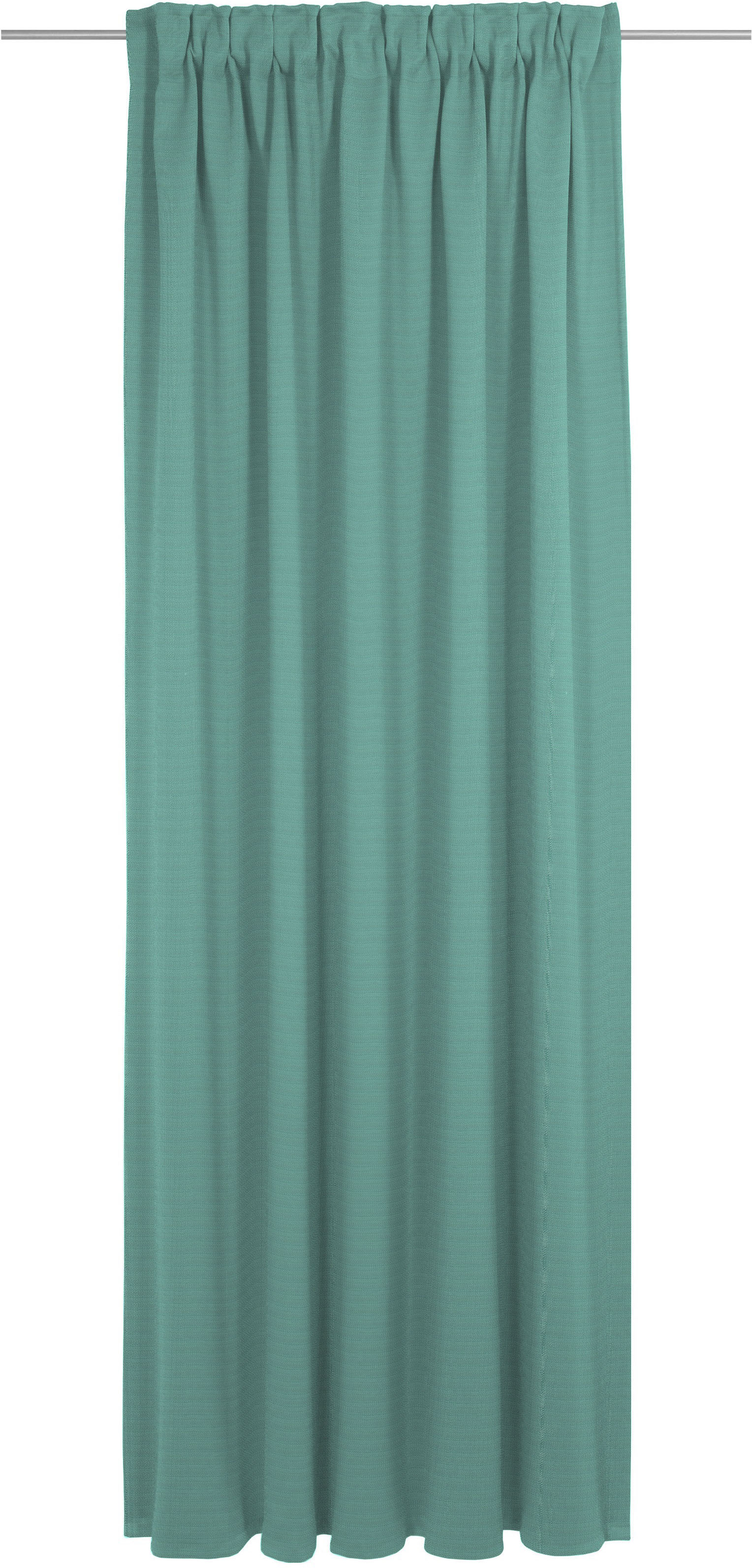Vorhang ADAM "Uni Collection", blau (petrol), B:142cm H:275cm, Baumwolle (Bio-Baumwolle), Gardinen, Blickdichter aus 100% Bio-Baumwolle Image