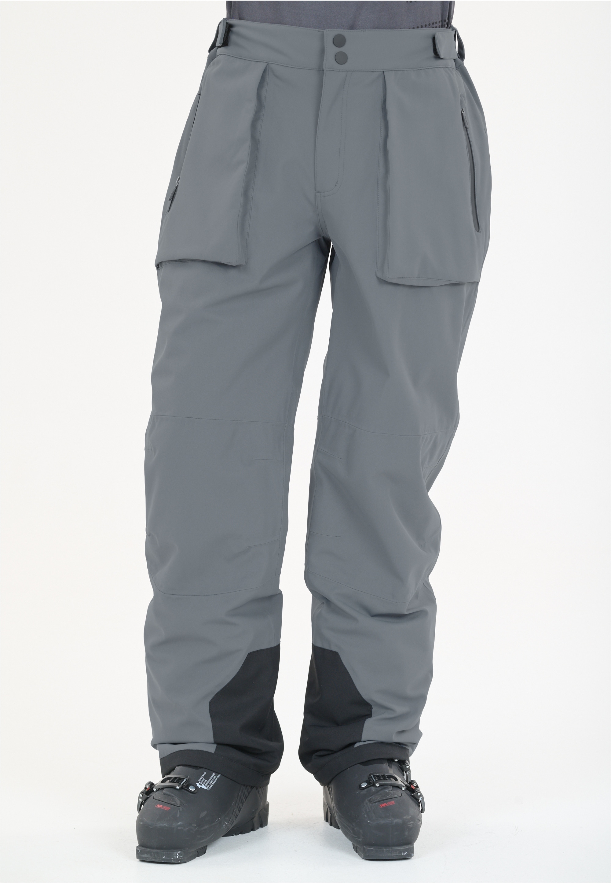Skihose SLOPE "Killy", Herren, Gr. XS, US-Größen, grau, 100% Polyester, unifarben, lang, Hosen, aus wetterfestem und atmungsaktivem Material Image