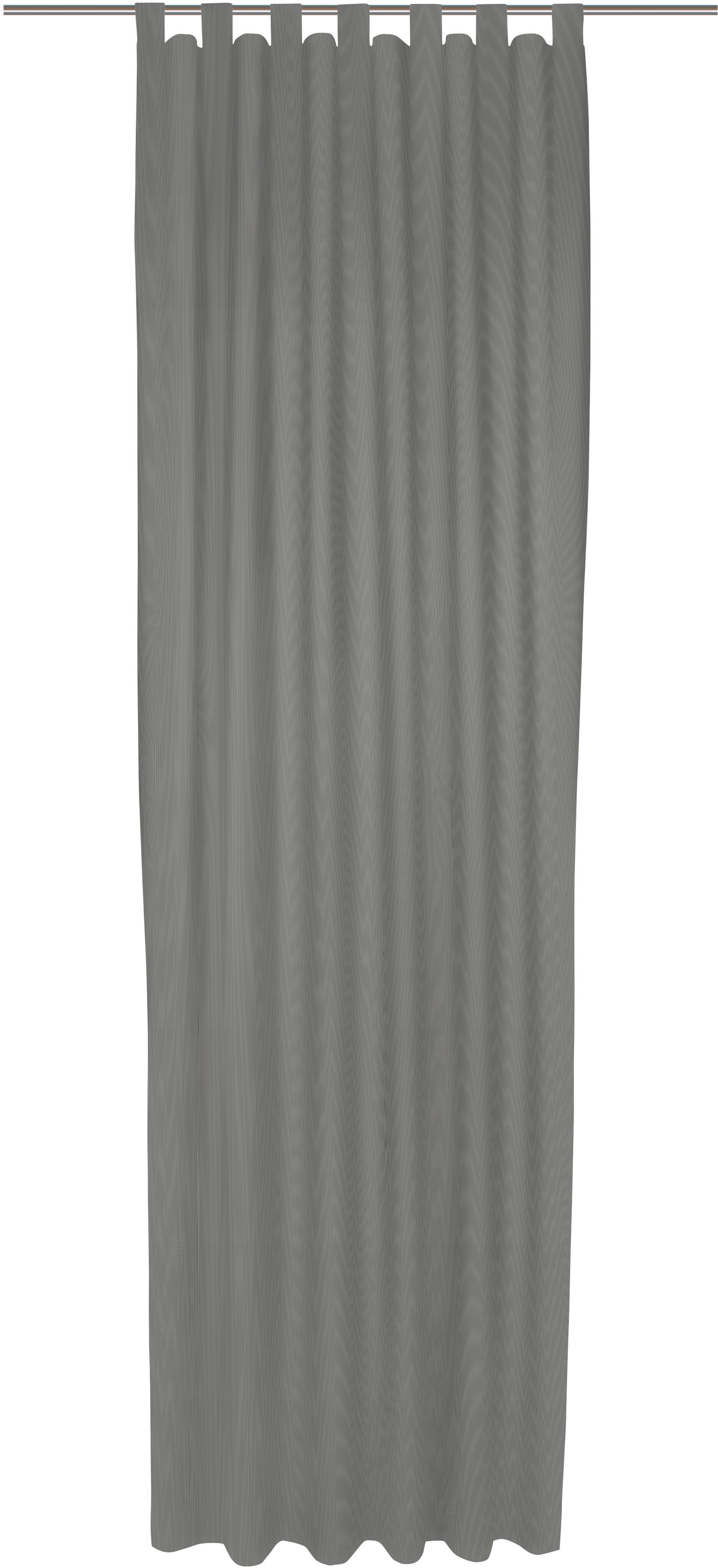 Vorhang ADAM "Uni Collection light", grau (dunkelgrau), B:142cm H:335cm, Baumwolle (Bio-Baumwolle), Gardinen, aus 100% Bio-Baumwolle Image