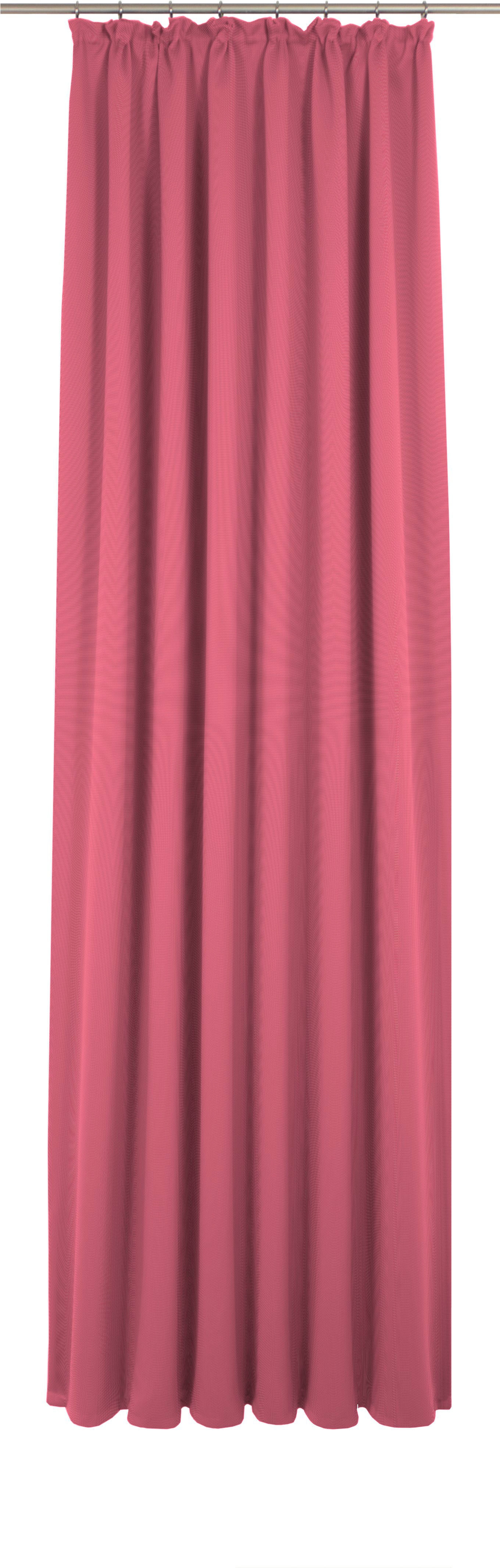 Vorhang ADAM "Uni Collection", pink, B:142cm H:165cm, Baumwolle (Bio-Baumwolle), Gardinen, aus 100% Bio-Baumwolle Image