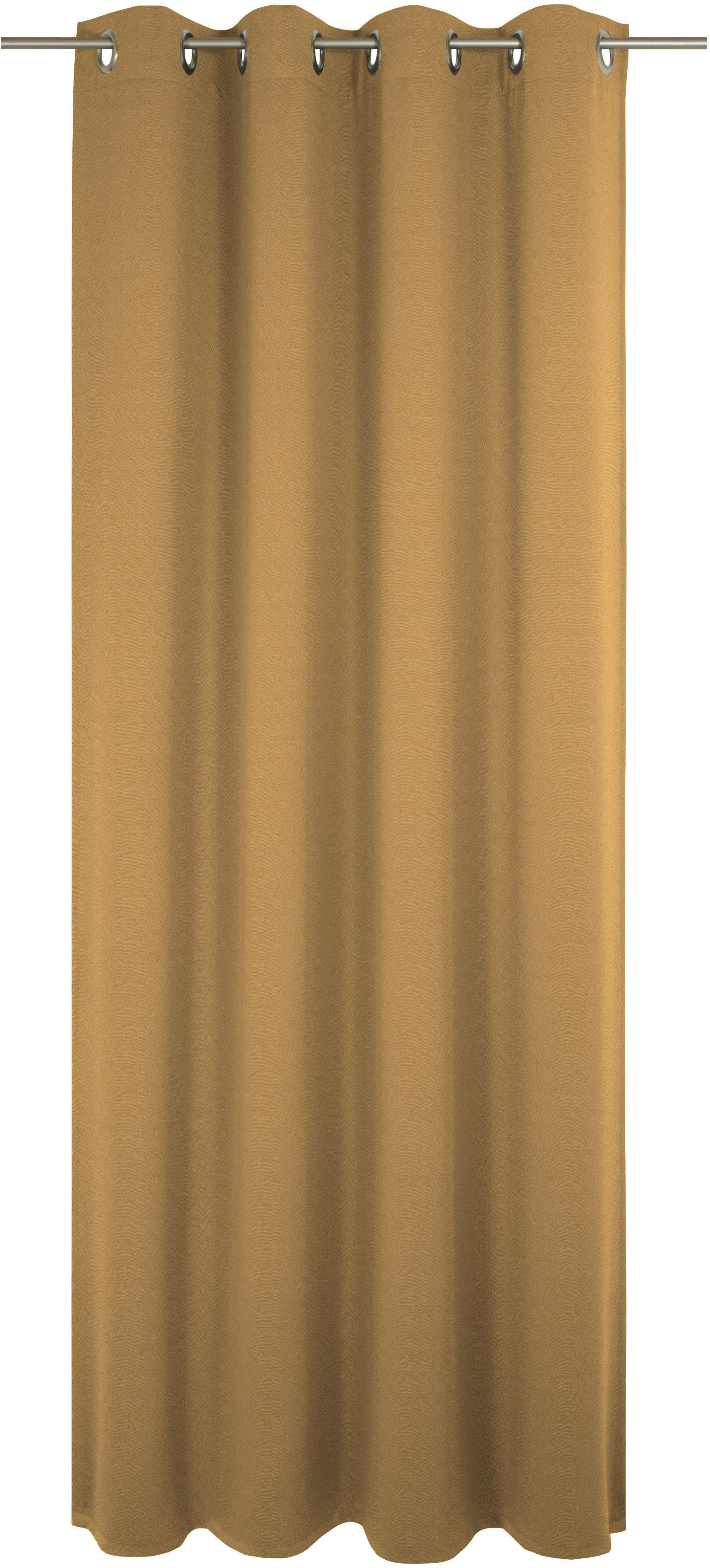 Vorhang ADAM "Uni Collection", gelb (curry), B:142cm H:375cm, Baumwolle (Bio-Baumwolle), Gardinen, Blickdichter aus 100% Bio-Baumwolle Image