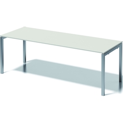 Bisley Schreibtisch Cito BxTxH 220x80x74cm grauweiß Gestell silber Image