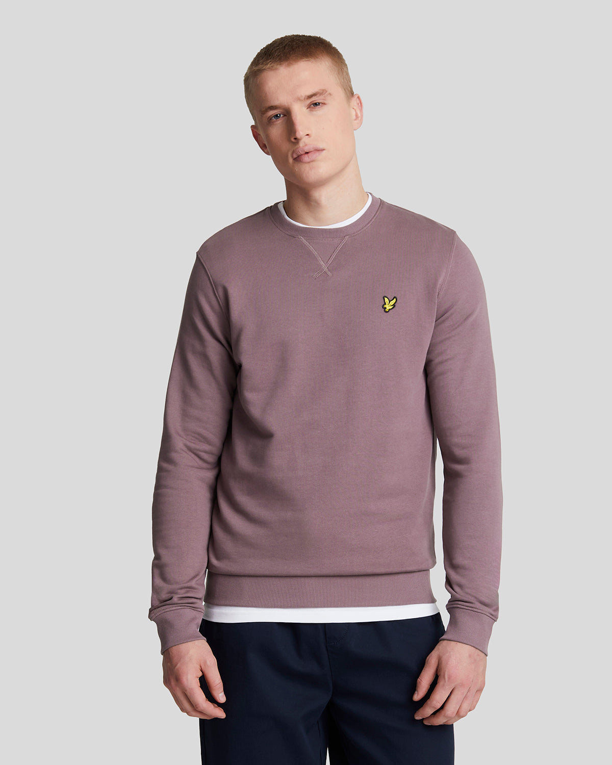 Sweatshirt mit Rundhalsausschnitt für Herren in Rosa Image