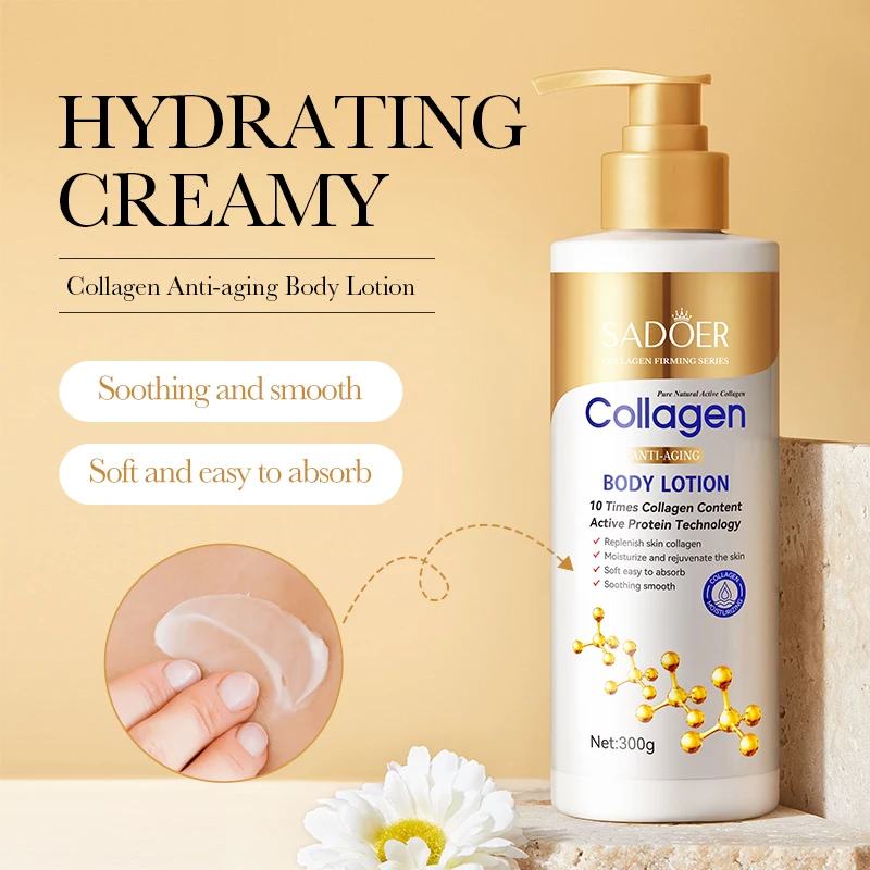 Collagène lait blanchissant visage crème pour le corps crème blanchissante blanchiment de la peau Lotion hydratante pour le corps crème éclaircissante pour la peau soin du corps
