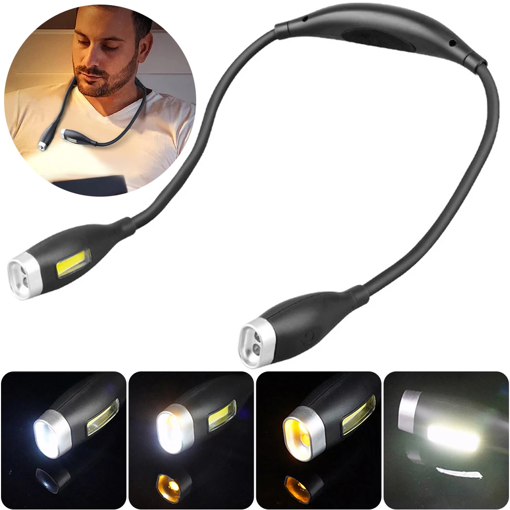 Lampes de livre multi-angle réglable livre lumière Flexible mains libres Led cou lumière câlin lampe de lecture Led veilleuse lampe de poche