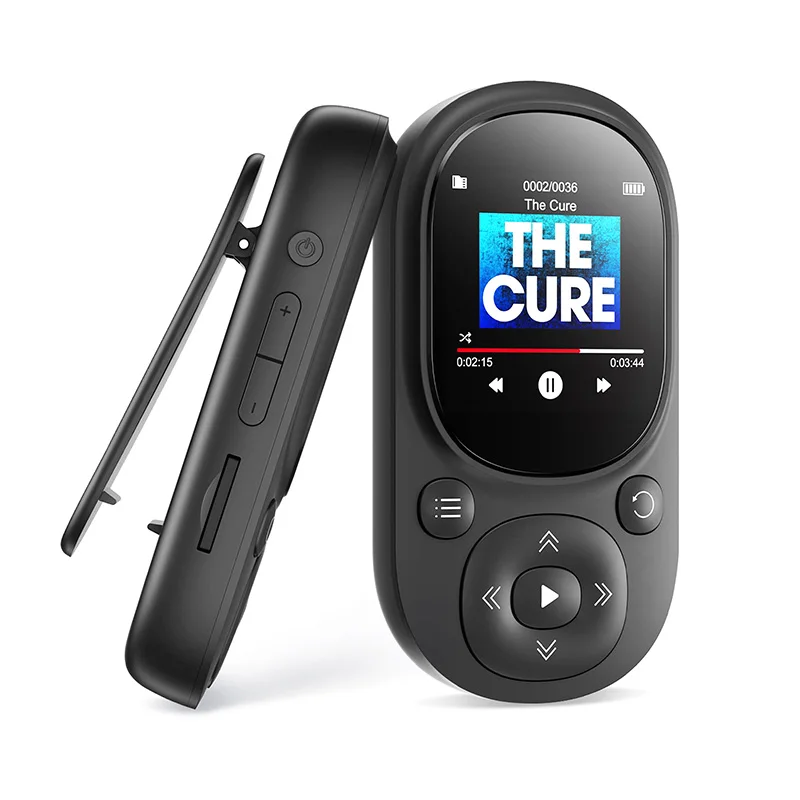 Lecteur MP3 à Clip Bluetooth 32 Go avec podomètre, mini lecteur de musique portable avec radio FM, enregistrement vocal