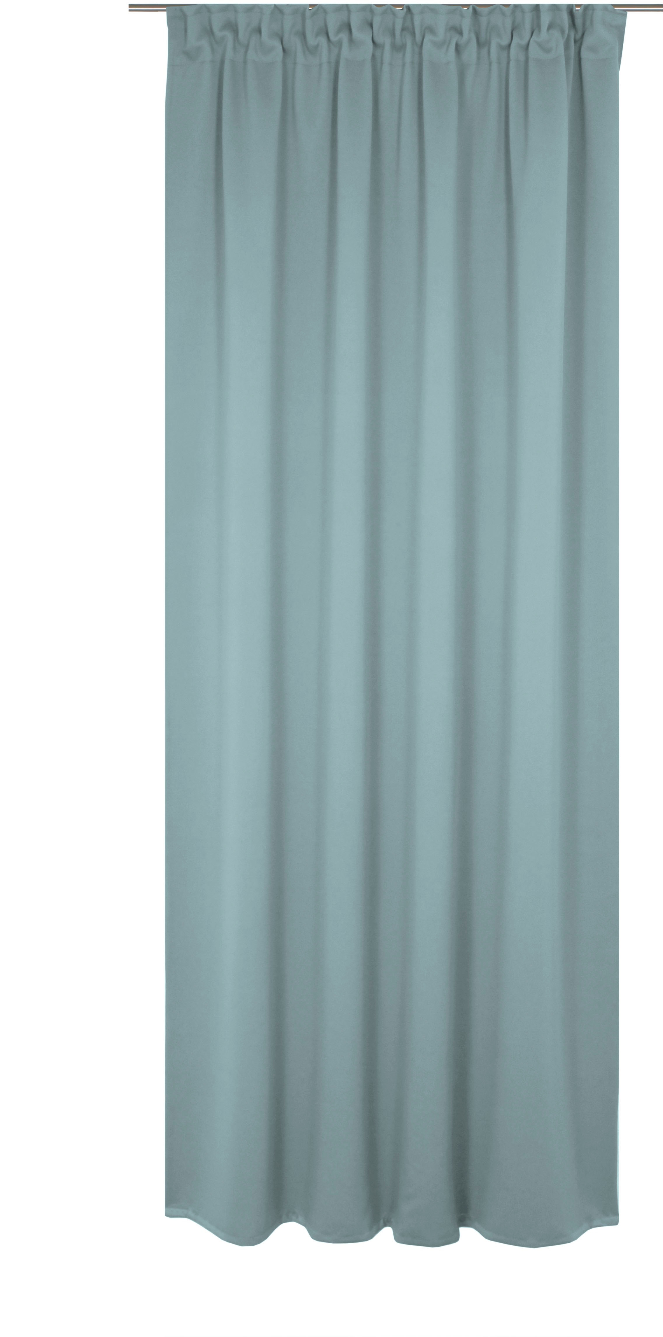 Vorhang WIRTH "Newbury", blau (mittelblau), B:130cm H:265cm, Baumwolle, Polyester, Gardinen, nach Maß Image