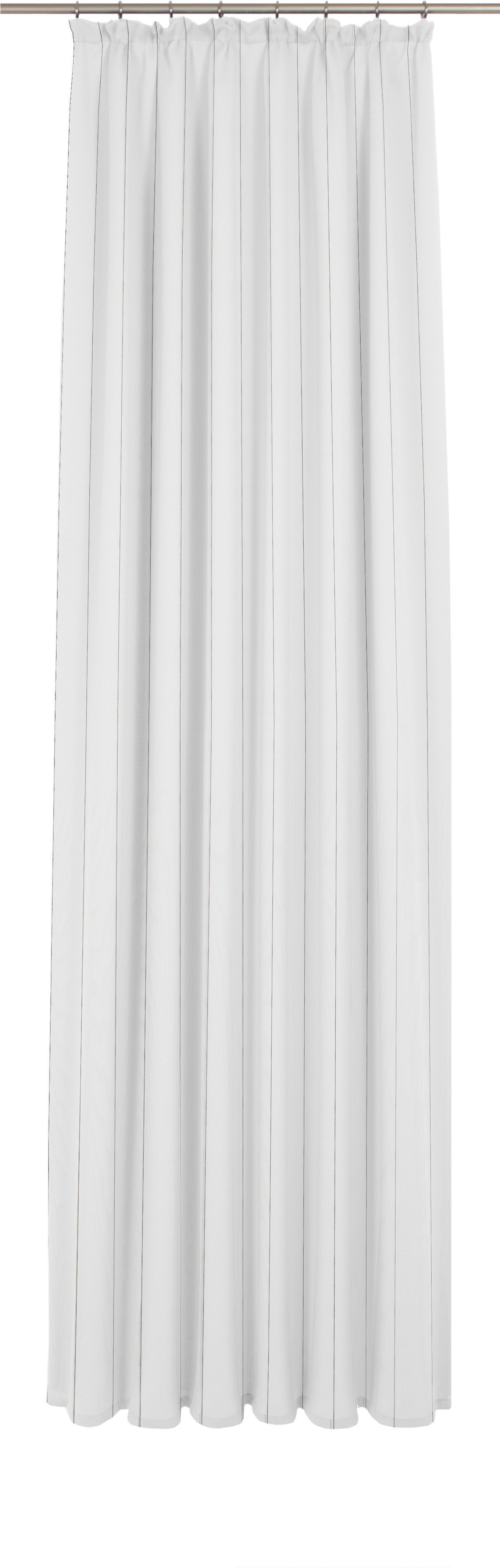 Gardine WIRTH "Chiara" Gr. 13, braun (braun, silberfarben), B:600cm H:175cm, Jacquard, Polyester, Gardinen Image