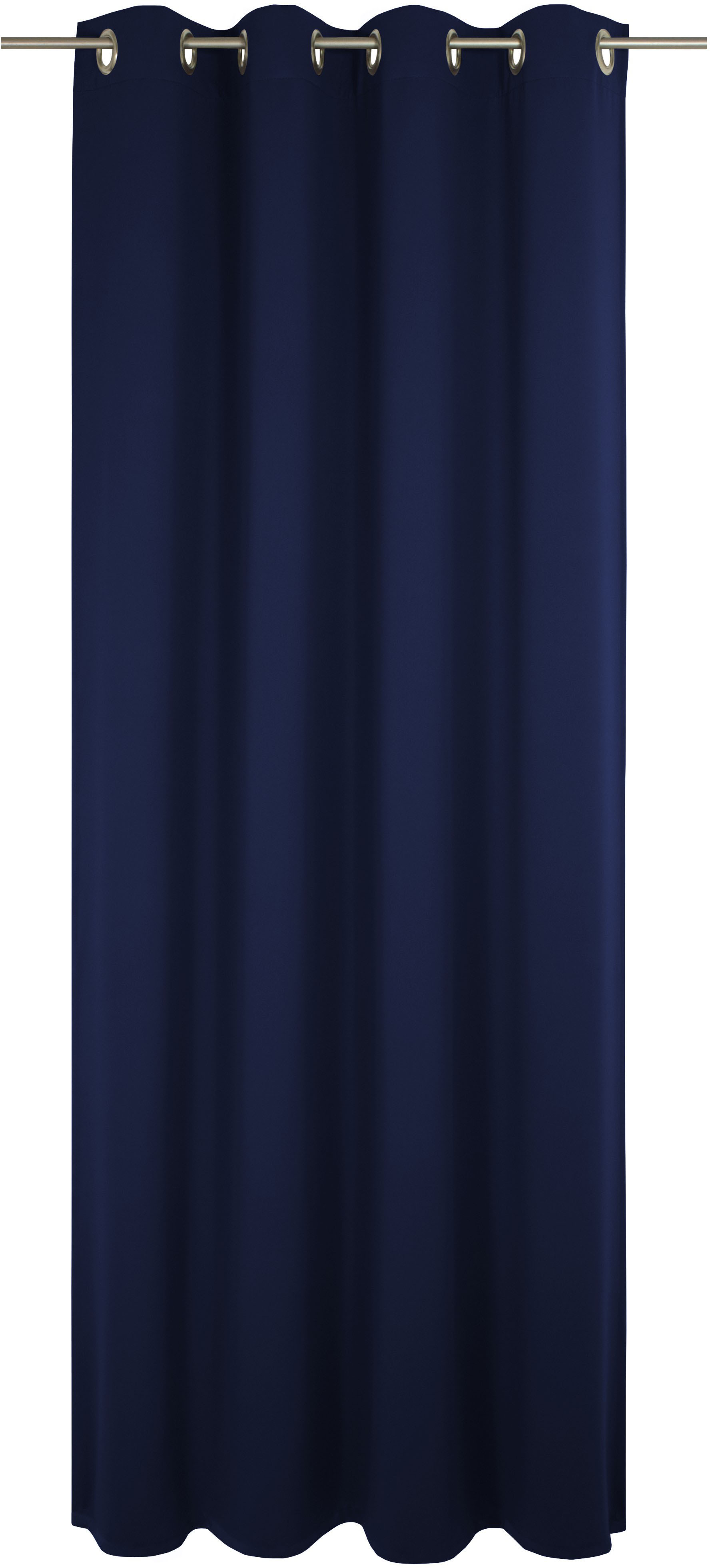 Vorhang WIRTH "Newbury", blau (nachtblau), B:130cm H:175cm, Baumwolle, Polyester, Gardinen, nach Maß Image