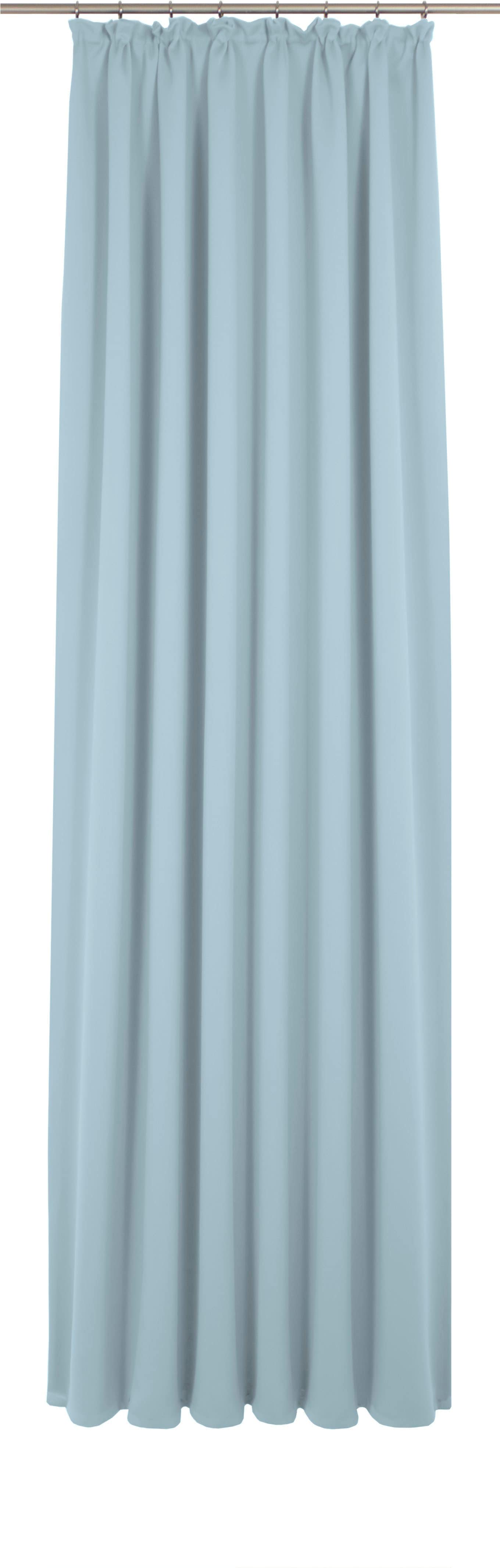 Vorhang WIRTH "Newbury", blau (hellblau), B:130cm H:275cm, Baumwolle, Polyester, Gardinen, nach Maß Image