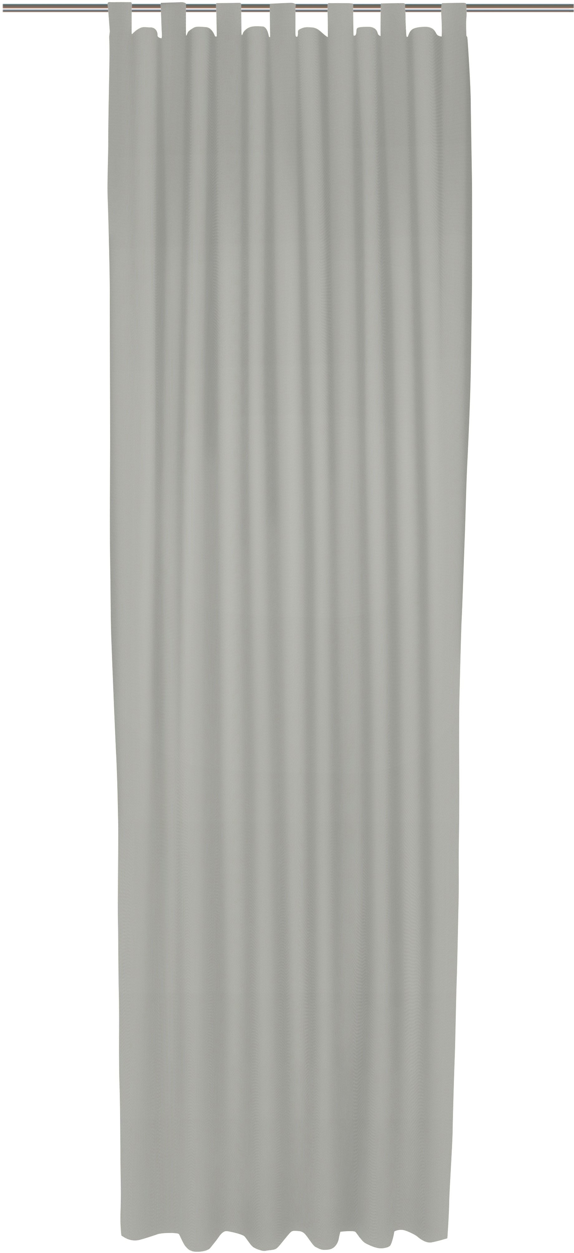 Vorhang ADAM "Uni Collection light", grau (hellgrau), B:142cm H:195cm, Baumwolle (Bio-Baumwolle), Gardinen, aus 100% Bio-Baumwolle Image