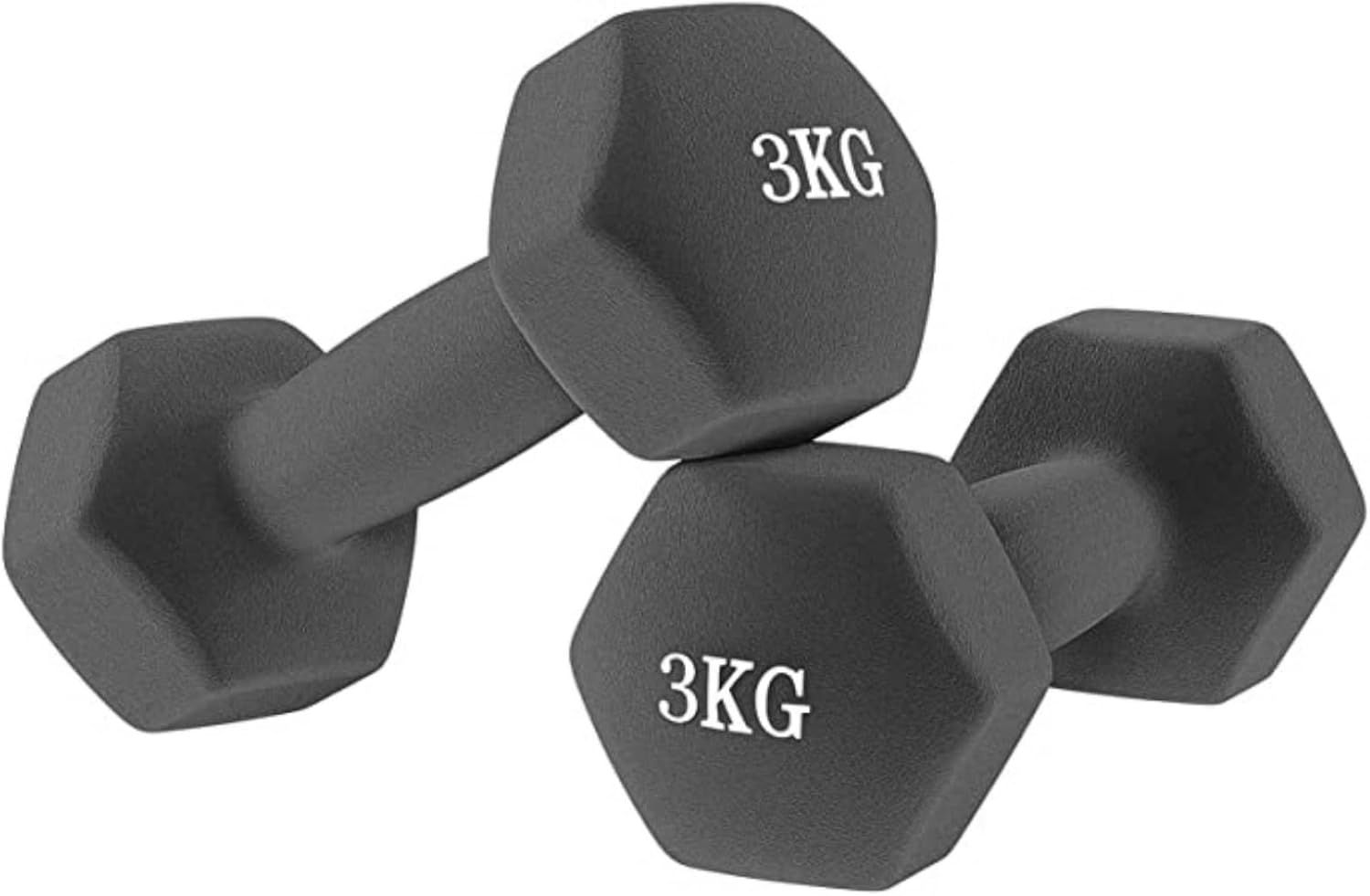 FFitness Coppia Manubri Esagonali in Neoprene da 3 Kg FF 2 St