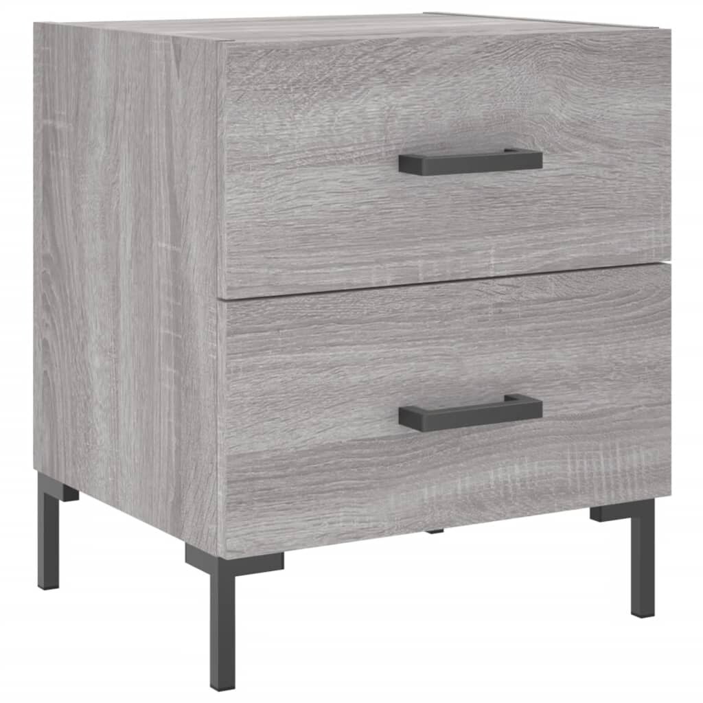 vidaXL Nachttisch Grau Sonoma 40x35x47,5 cm Holzwerkstoff Image