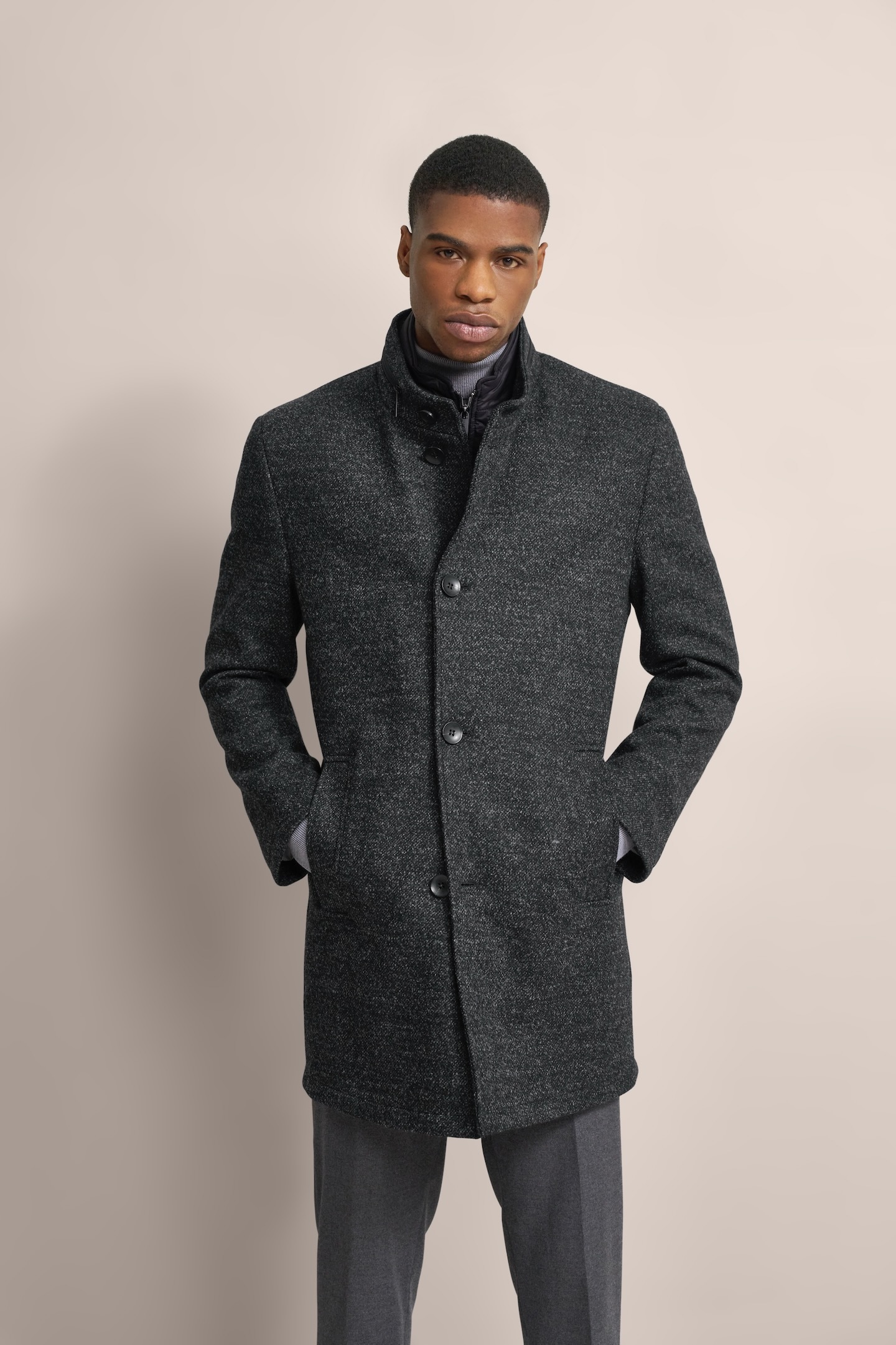 Bugatti Herren Mantel mit Stretchfunktion Image