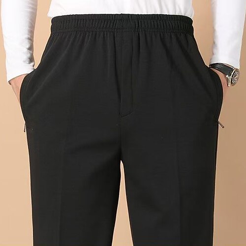 Herren Gerade geschnittene Hose Lounge-Hosen Mit Taschen Unterteile Fitnessstudio Athleisure Trainieren Herbst Winter Fitnessstudio Outdoor Laufen Schlank Sportbekleidung Sportkleidung Einfarbig Image