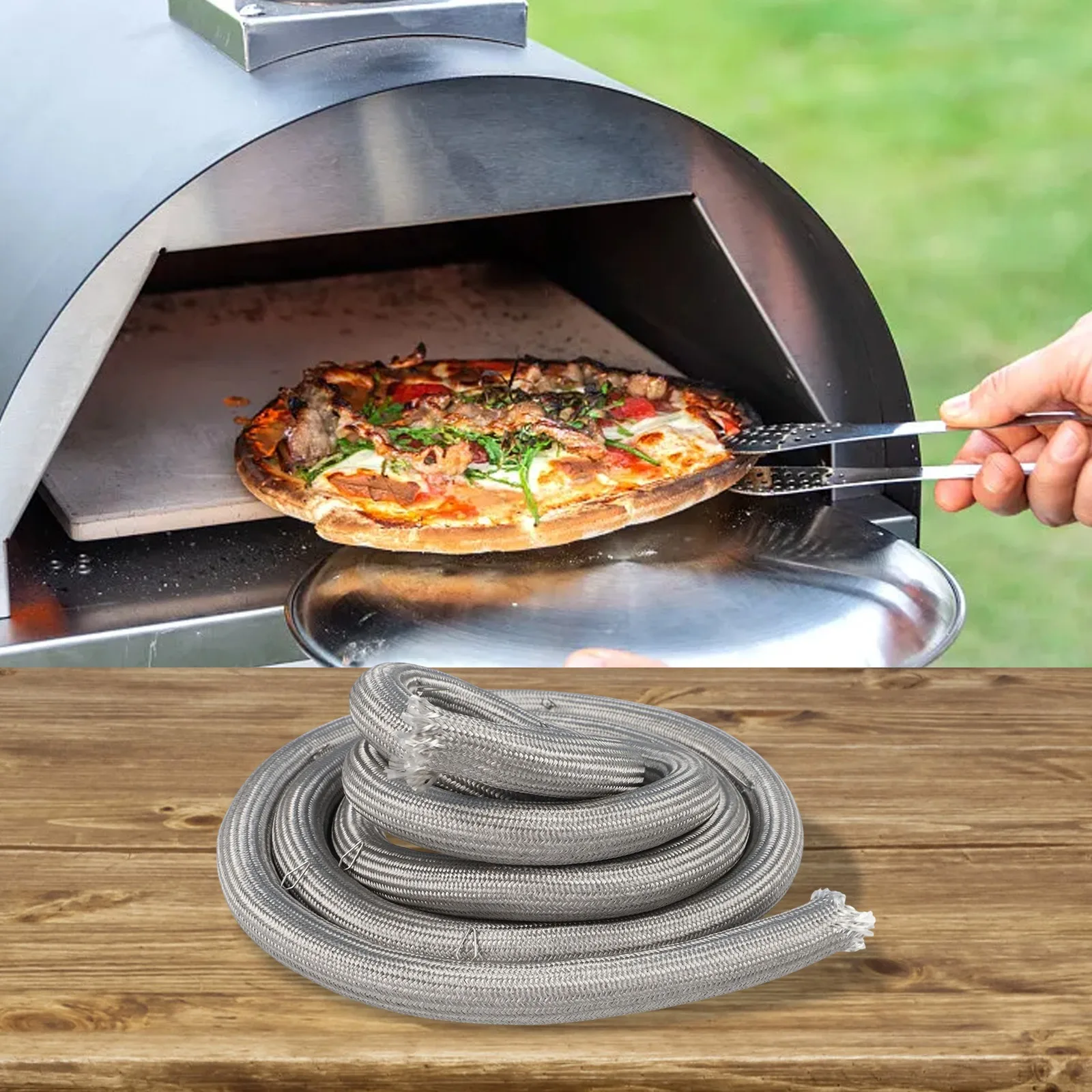 Die Dichtung der Range Ofentür umfasst 19 Befestigungsclips, Teil WB32K5039, hochtemperaturbeständiges Ofen-Installationsset Image