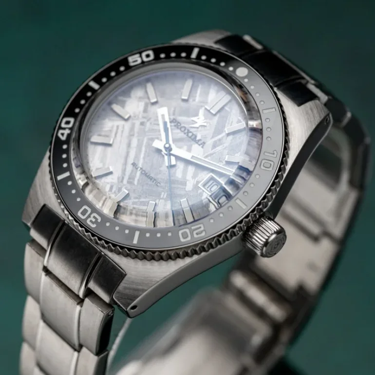 PROXIMA Männer Automatische Uhr 40mm Mechanische Armbanduhr Taucher 20ATM Wasserdicht BGW-9 Leucht Meteorit Zifferblatt Keramik Lünette PT5000 Image
