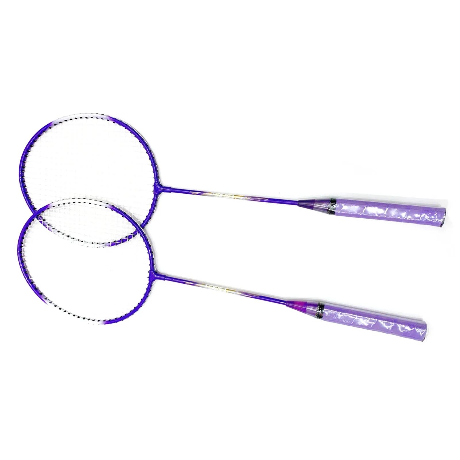 Badmintonschläger 2-Spieler, superleicht, geteilter Griff, Eisenlegierung, Badmintonschläger-Set für Anfänger, Kinder, Badmintonschläger-Set