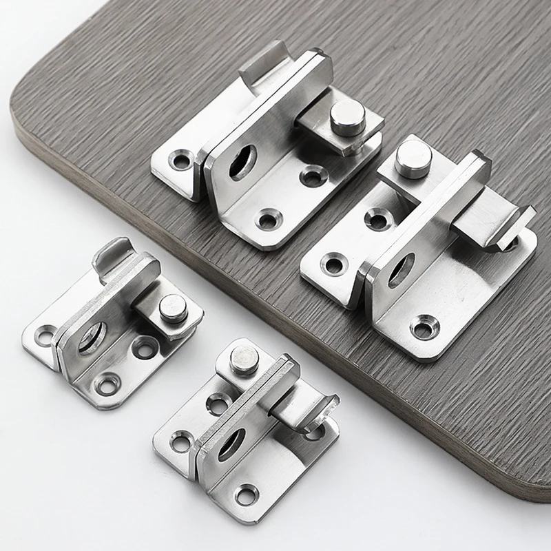 Neue Verdicken Anti-diebstahl Türschloss Schnalle Edelstahl Sicherheit Tür Riegel Vorhängeschloss Schrank Hängen Bolzen Hause Möbel Hardware Image