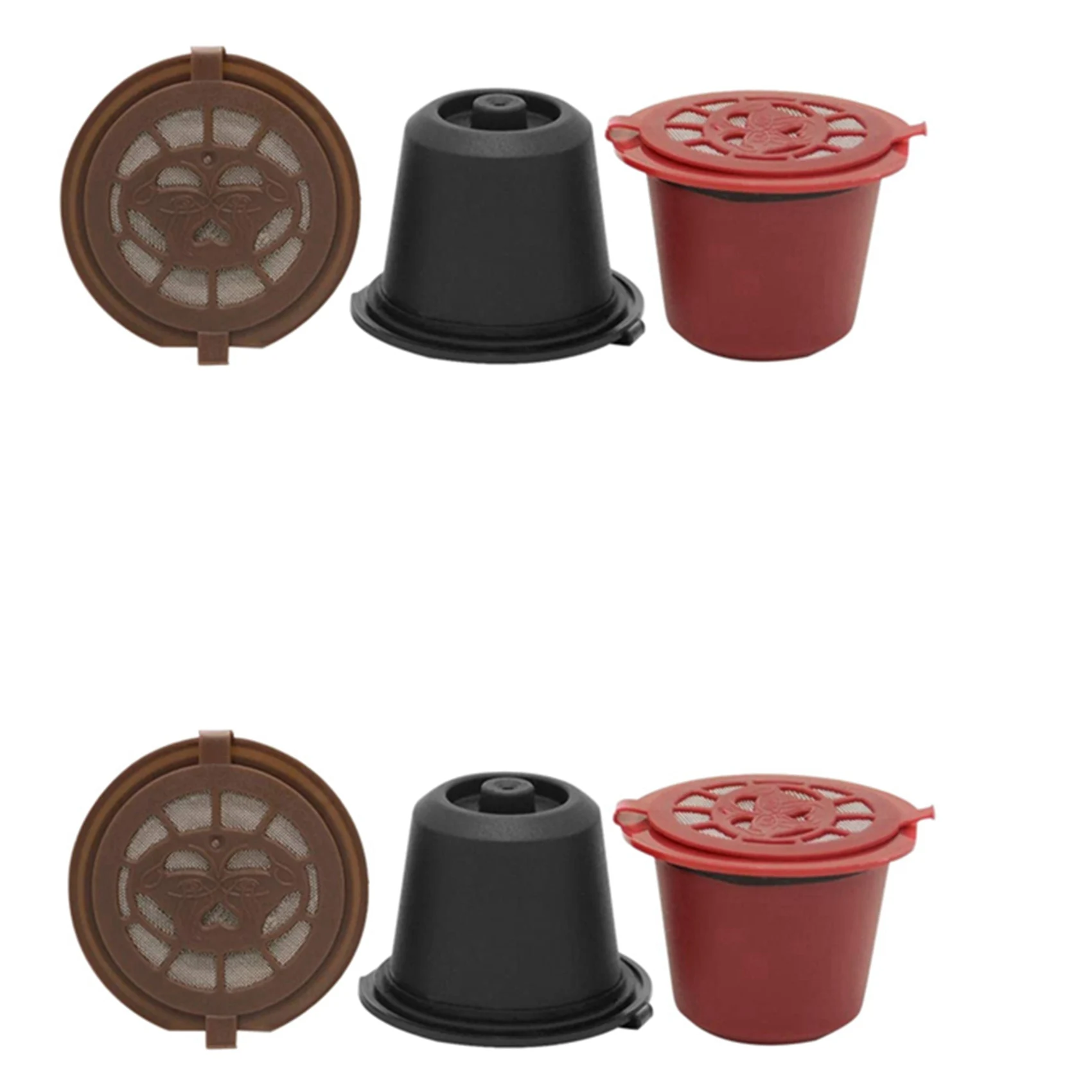 B06B-6 pz capsule per caffè espresso riutilizzabili riutilizzabili per macchina da caffè Nespresso capsula riutilizzabile ricarica capsula vuota