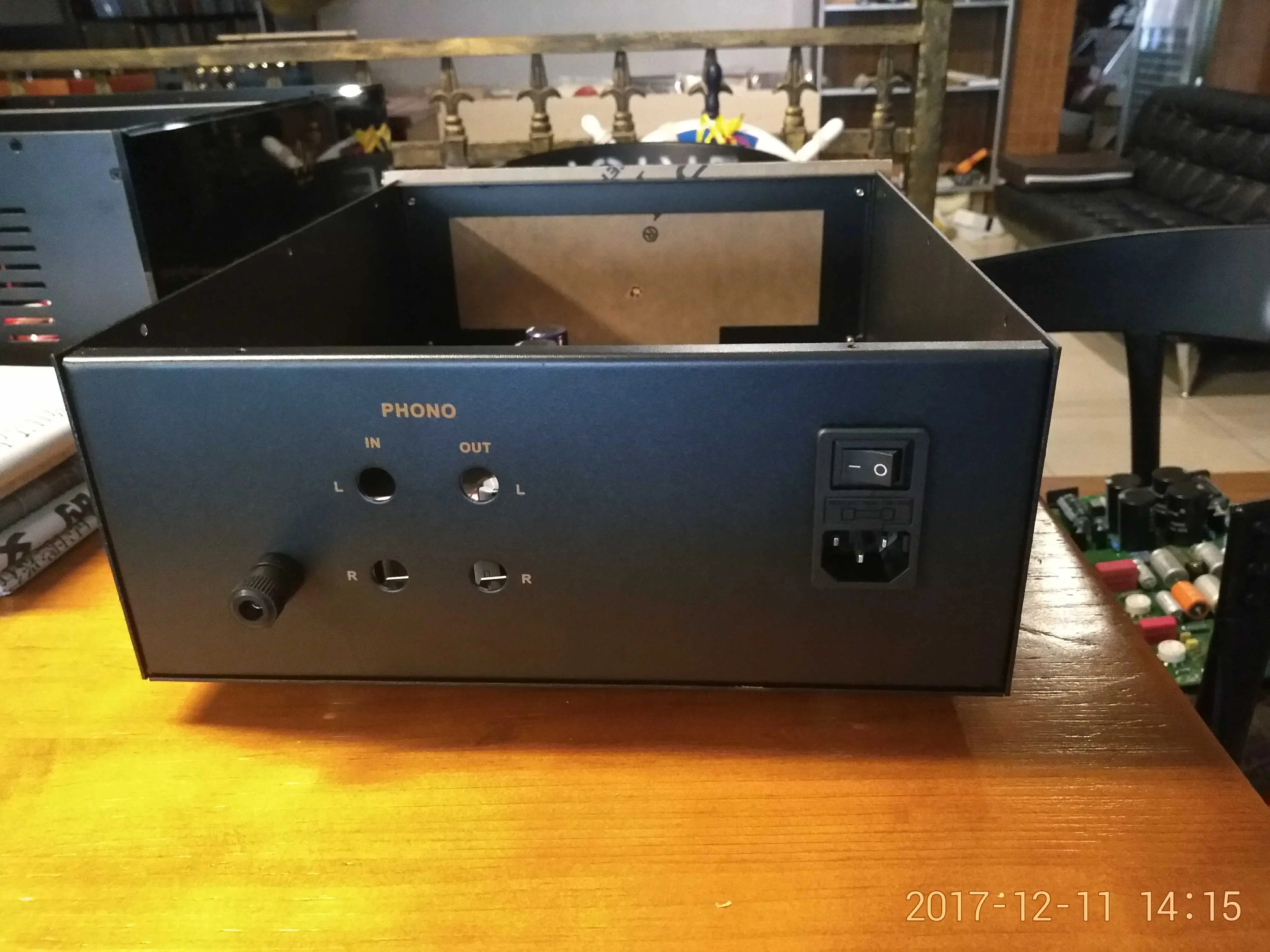 EINE 300B Phono Vorverstärker DIY Chassis Aluminium Panel Eisen Körper Hifi Verstärker Installieren Gehäuse Box 300*120*330mm Image