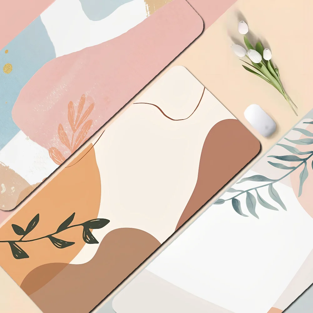 Nordic Style Morandi Farbe 80x30cm XL Locke dge PC Gaming Mauspad Gamer Schreibtisch matte Tastatur Pad Mause Pad Muismat PC Maus Teppich Image