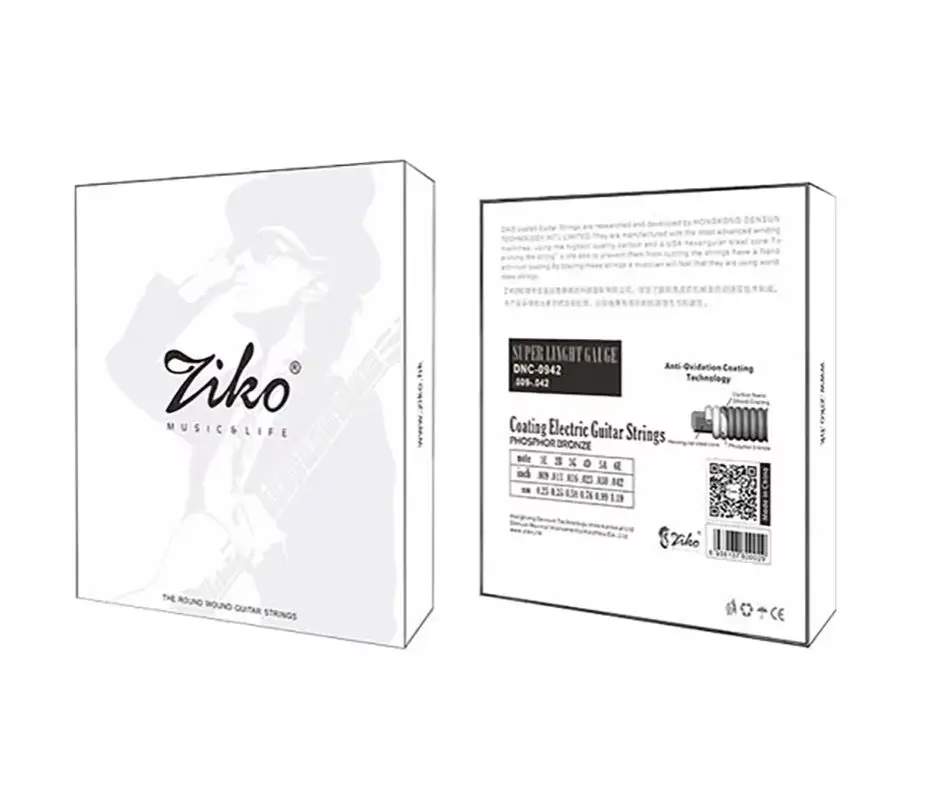 ZIKO Elektrische Gitarre Saite Amerikanischen Nickel Wunde Hexangon Legierung Kern Gitarre Saite Gitarre Saiten Instrument Teile Zubehör Image