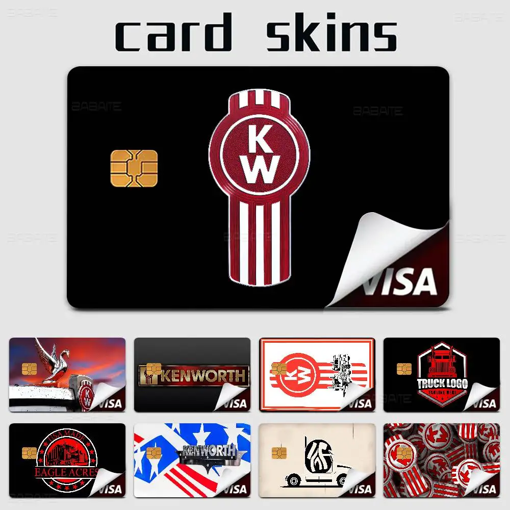 Kenworth Trucks Logo Game Film Cover Aufkleber Hülle für kleine Chip-Kredit-Debitkarte Vorderseite Image